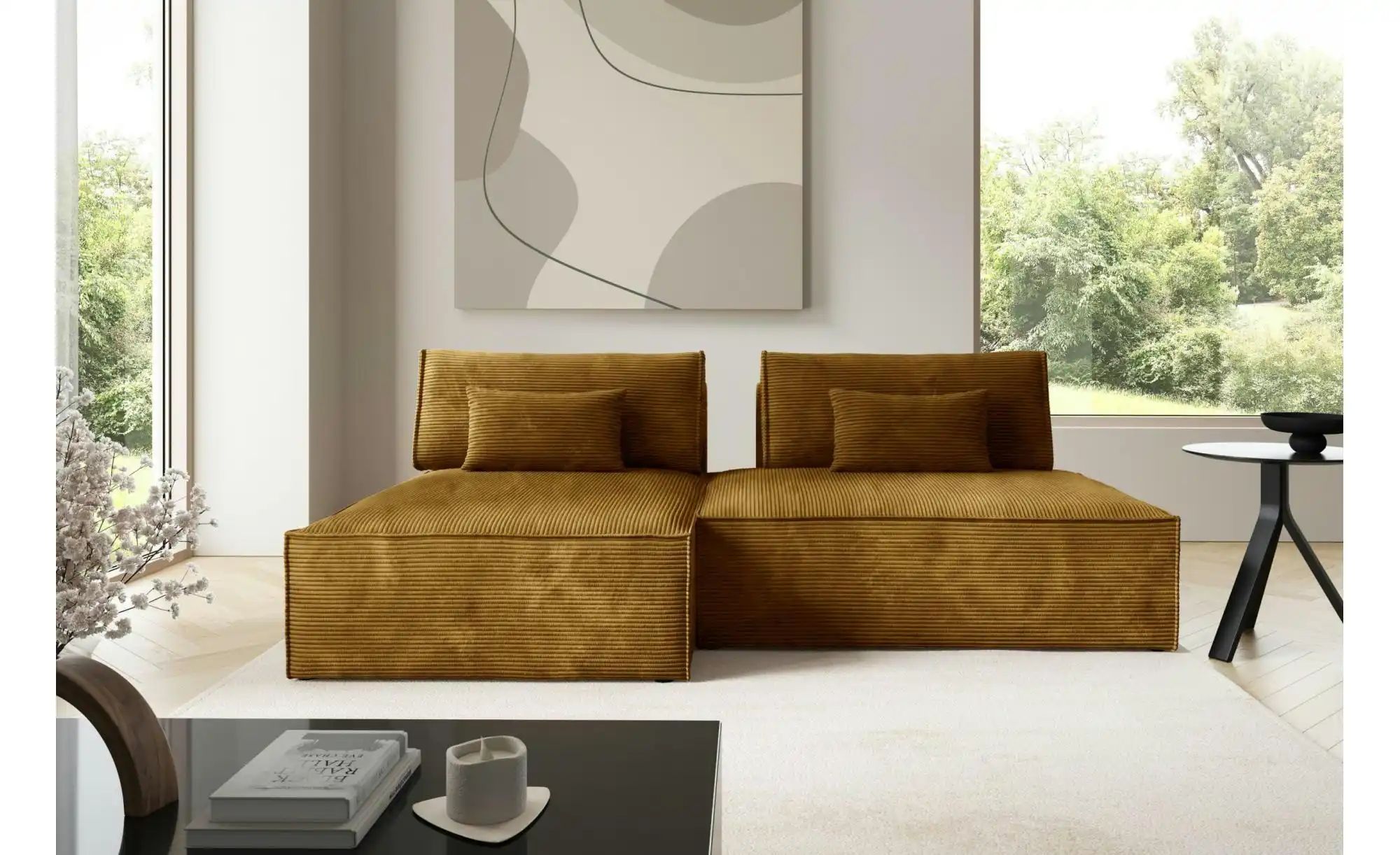 Ecksofa modular Lucca ¦ orange ¦ Maße (cm): B: 236 H: 82 Polstermöbel > Sof günstig online kaufen