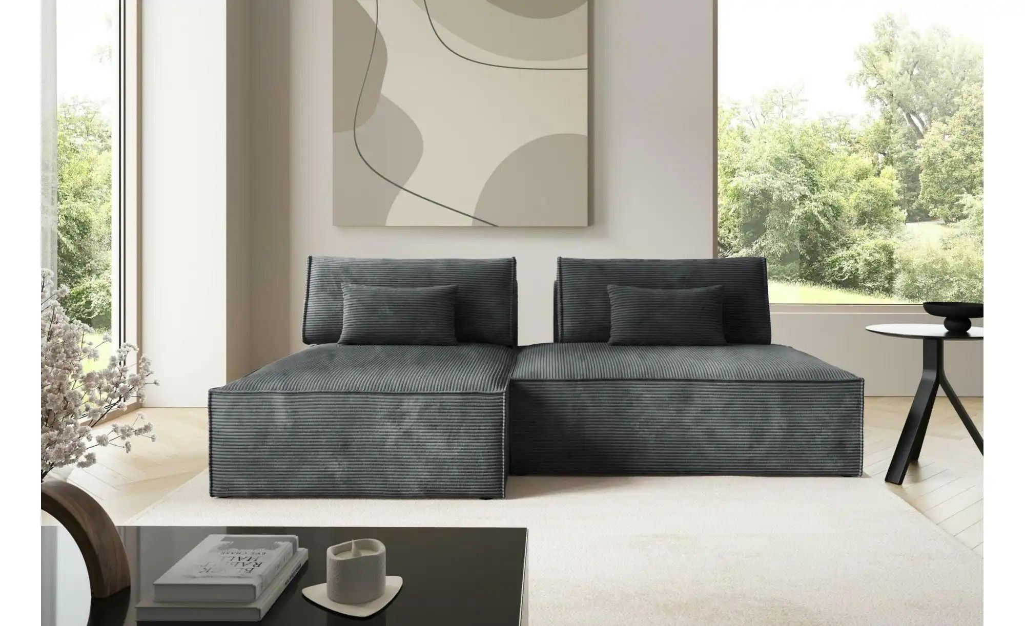 Thumbnail - Ecksofa modular Lucca ¦ grau ¦ Maße (cm): B: 236 H: 82 Polstermöbel > Sofas > Ecksofas - Höffner