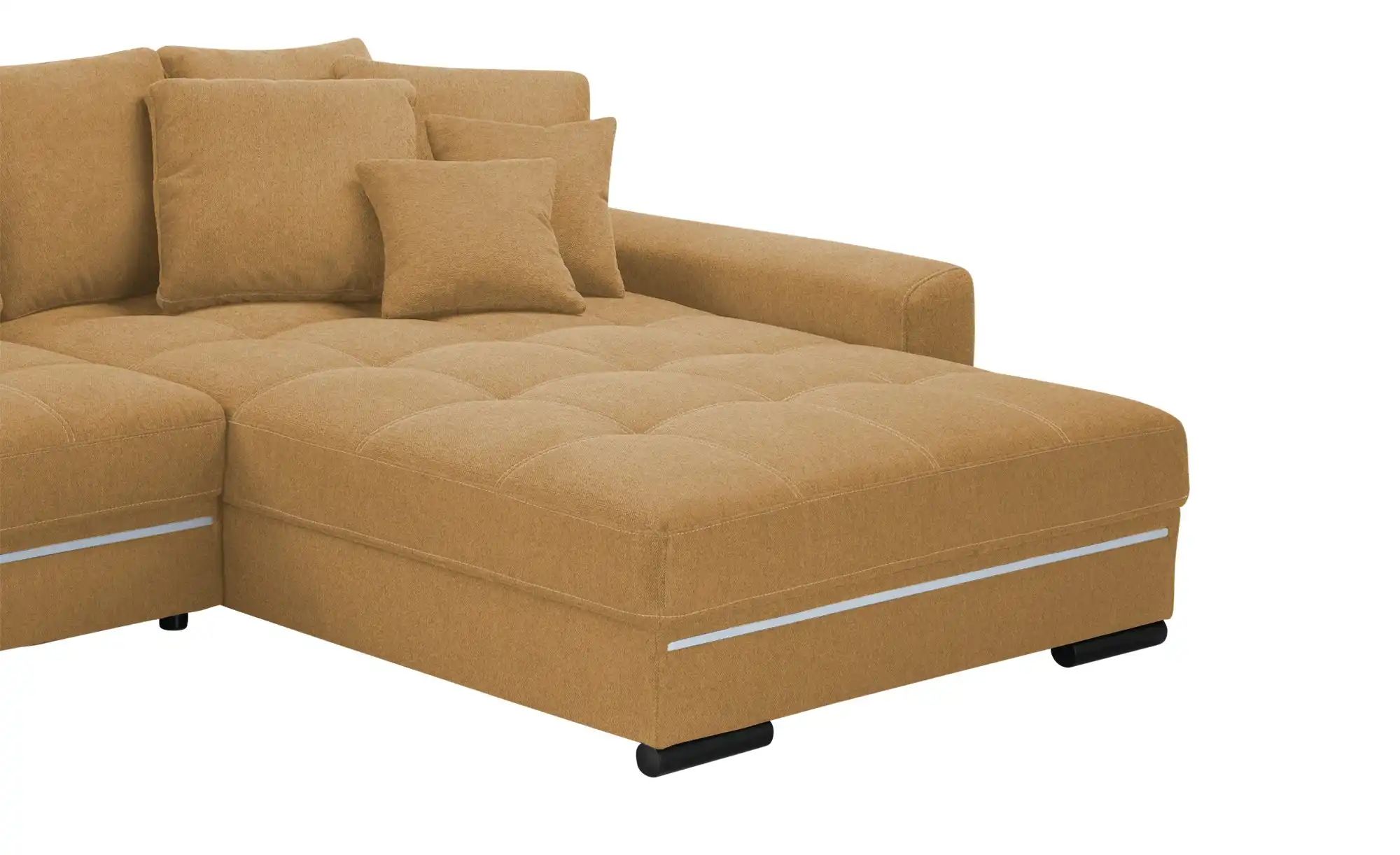 bobb Ecksofa  Fancy-LED ¦ gelb ¦ Maße (cm): B: 323 H: 92 T: 222.0 Polstermö günstig online kaufen