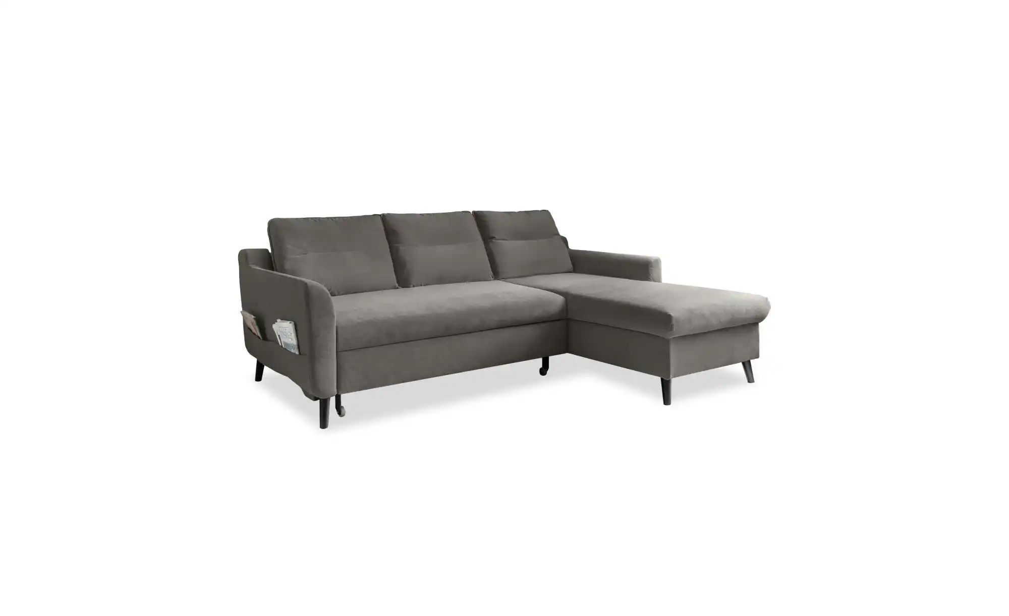 Miuform Ecksofa mit Schlaffunktion   ¦ grau ¦ Maße (cm): B: 224 H: 90 Polst günstig online kaufen
