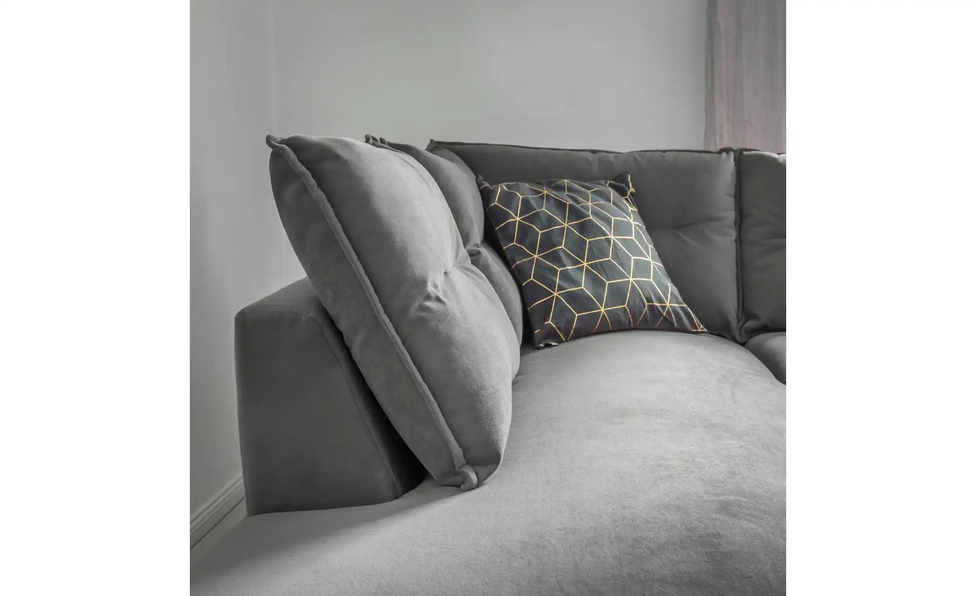 Thumbnail - Miuform Ecksofa mit Schlaffunktion Stylish Stan ¦ grau ¦ Maße (cm): B: 228 H: 90 Polstermöbel > Sofas > Ecksofas - Höffn...