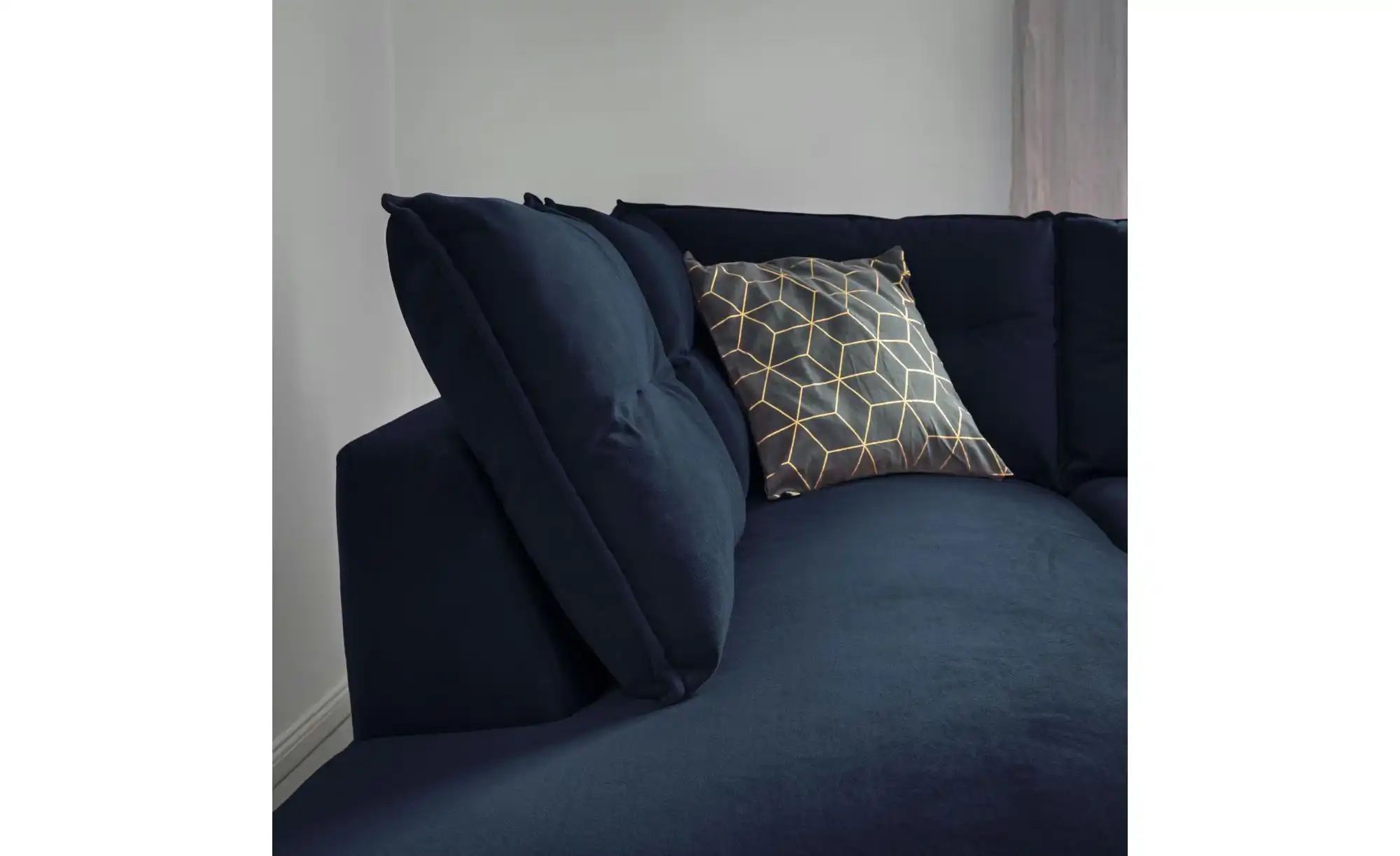 Thumbnail - Miuform Ecksofa mit Schlaffunktion Stylish Stan ¦ blau ¦ Maße (cm): B: 228 H: 90 Polstermöbel > Sofas > Ecksofas - Höffn...