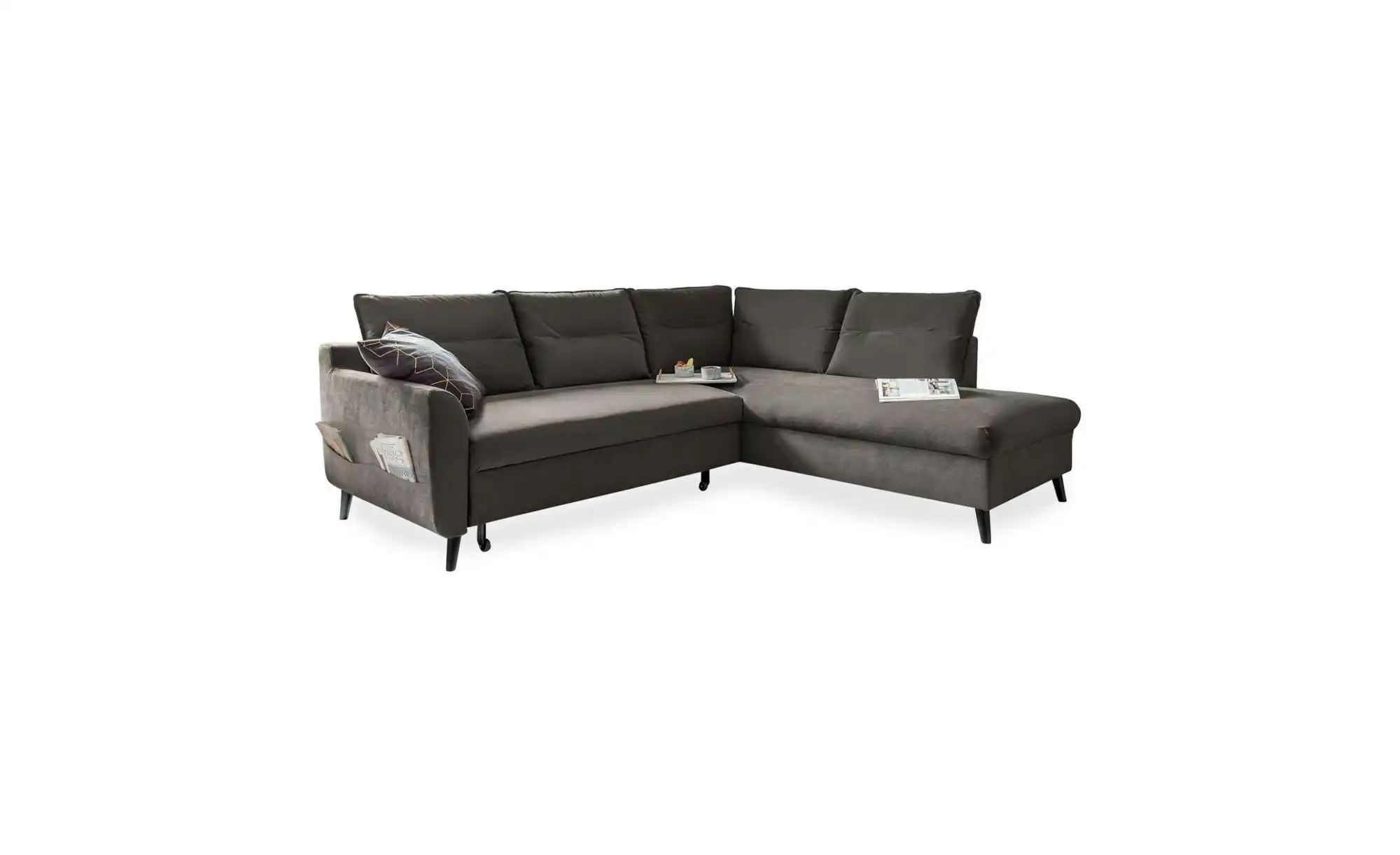 Miuform Ecksofa mit Schlaffunktion Stylish Stan ¦ grau ¦ Maße (cm): B: 228 günstig online kaufen