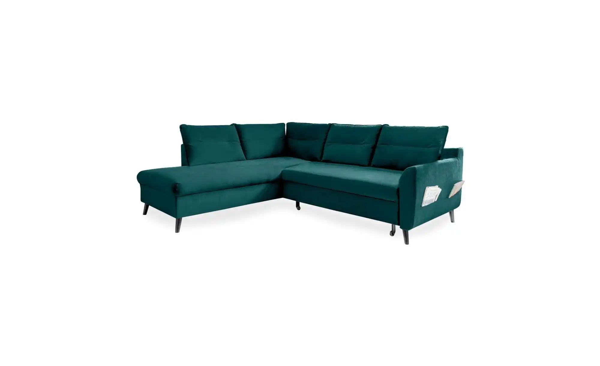 Miuform Ecksofa mit Schlaffunktion Stylish Stan ¦ türkis/petrol ¦ Maße (cm) günstig online kaufen