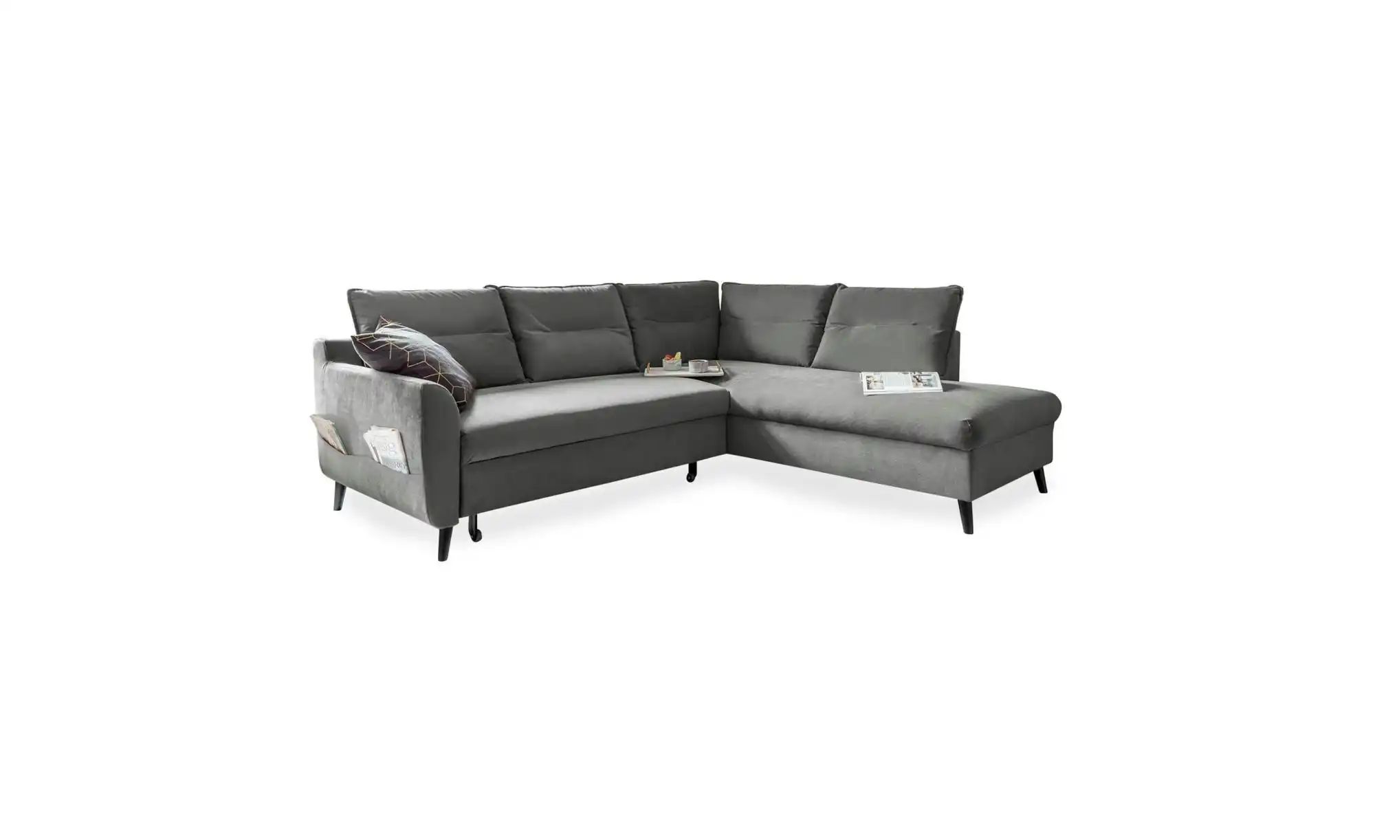 Miuform Ecksofa mit Schlaffunktion Stylish Stan ¦ grau ¦ Maße (cm): B: 228 günstig online kaufen