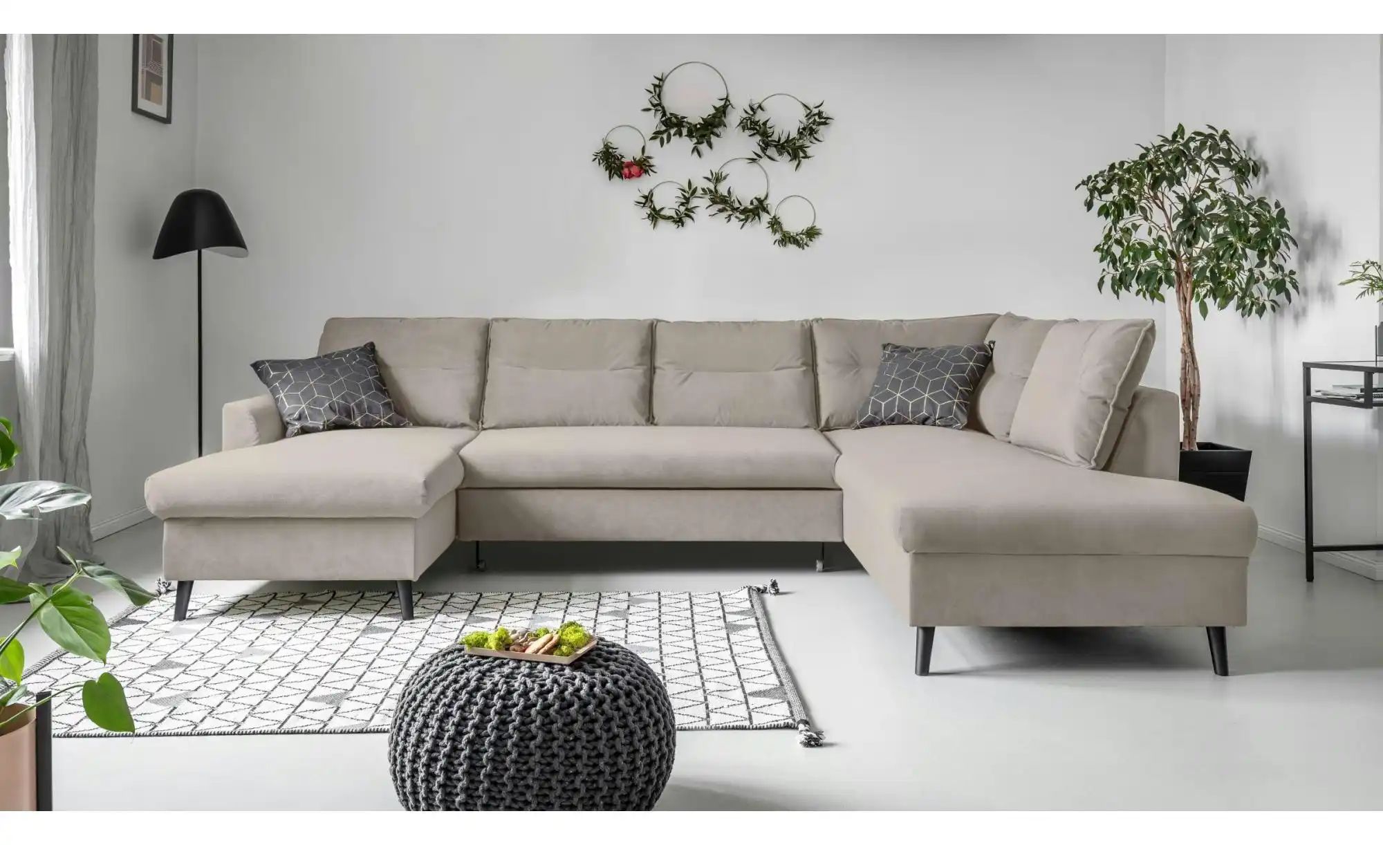 Miuform Wohnlandschaften mit Funktion   ¦ beige ¦ Maße (cm): B: 300 H: 90 P günstig online kaufen