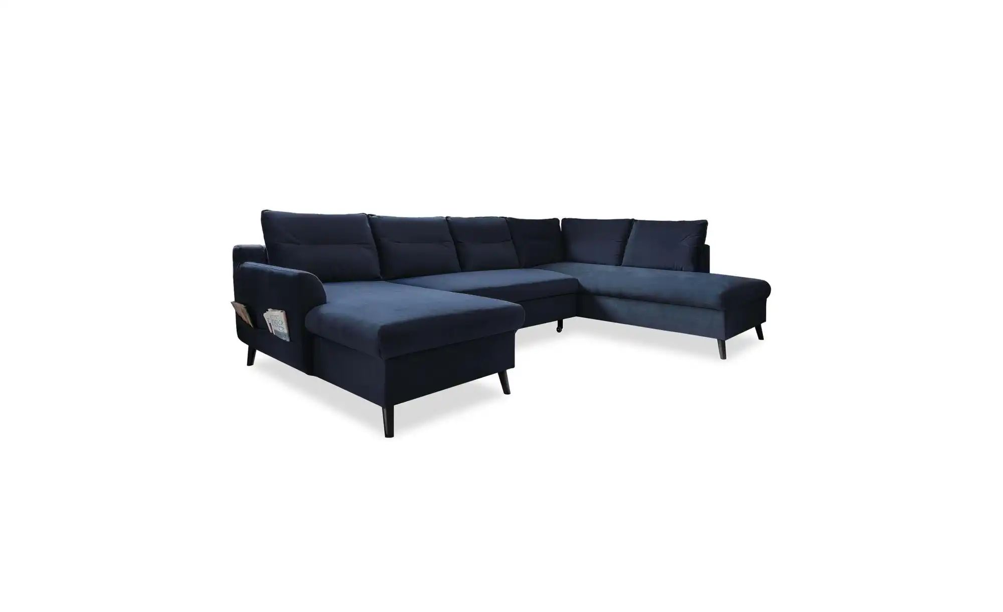 Miuform Wohnlandschaft mit Schlaffunktion Stylish Stan ¦ blau ¦ Maße (cm): günstig online kaufen