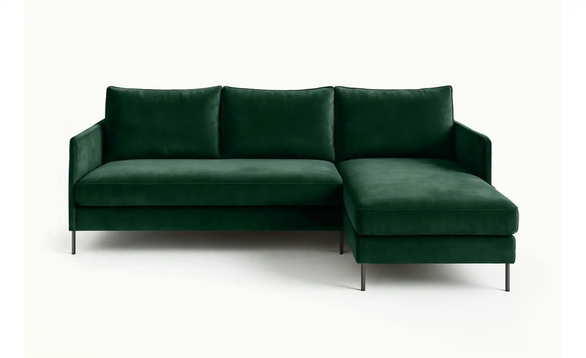 Ecksofa  Bellis ¦ grün ¦ Maße (cm): B: 216 H: 95 Polstermöbel > Sofas > Eck günstig online kaufen