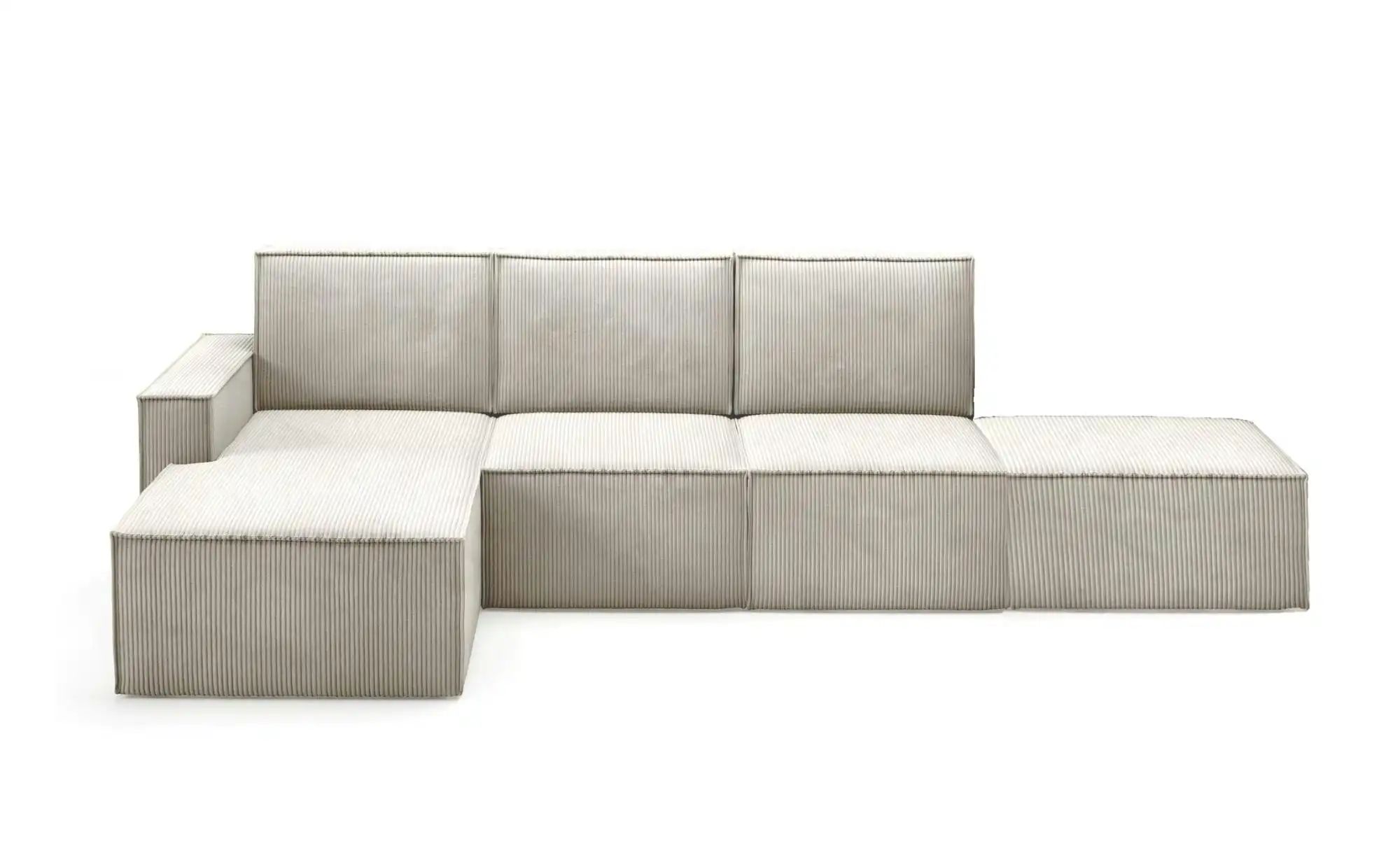 Ecksofa mit Pouf Orto ¦ beige ¦ Maße (cm): B: 329 H: 93 Polstermöbel > Sofa günstig online kaufen