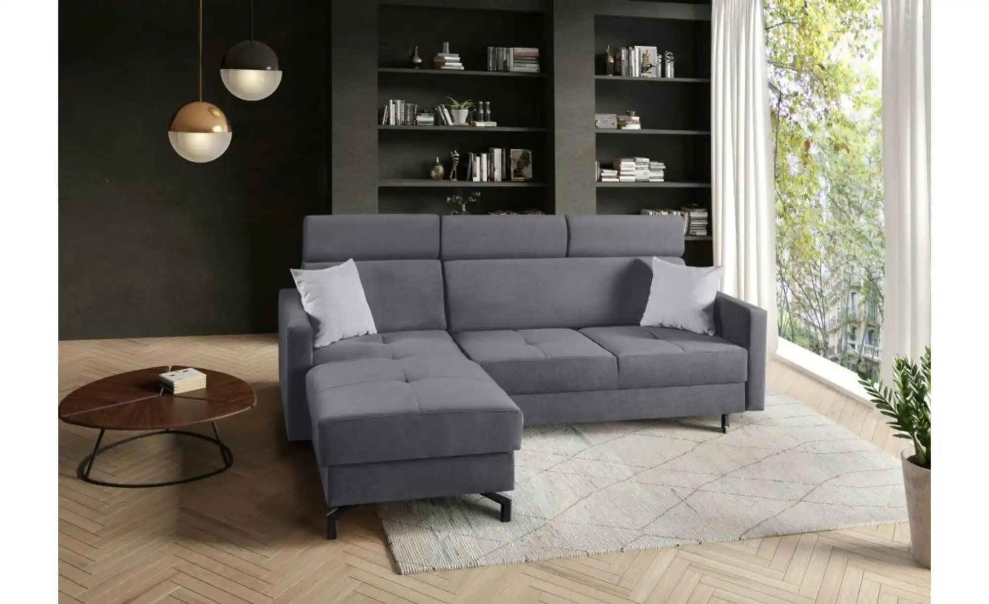 Ecksofa   ¦ grau ¦ Maße (cm): B: 215 H: 97 Polstermöbel > Sofas > Ecksofas günstig online kaufen