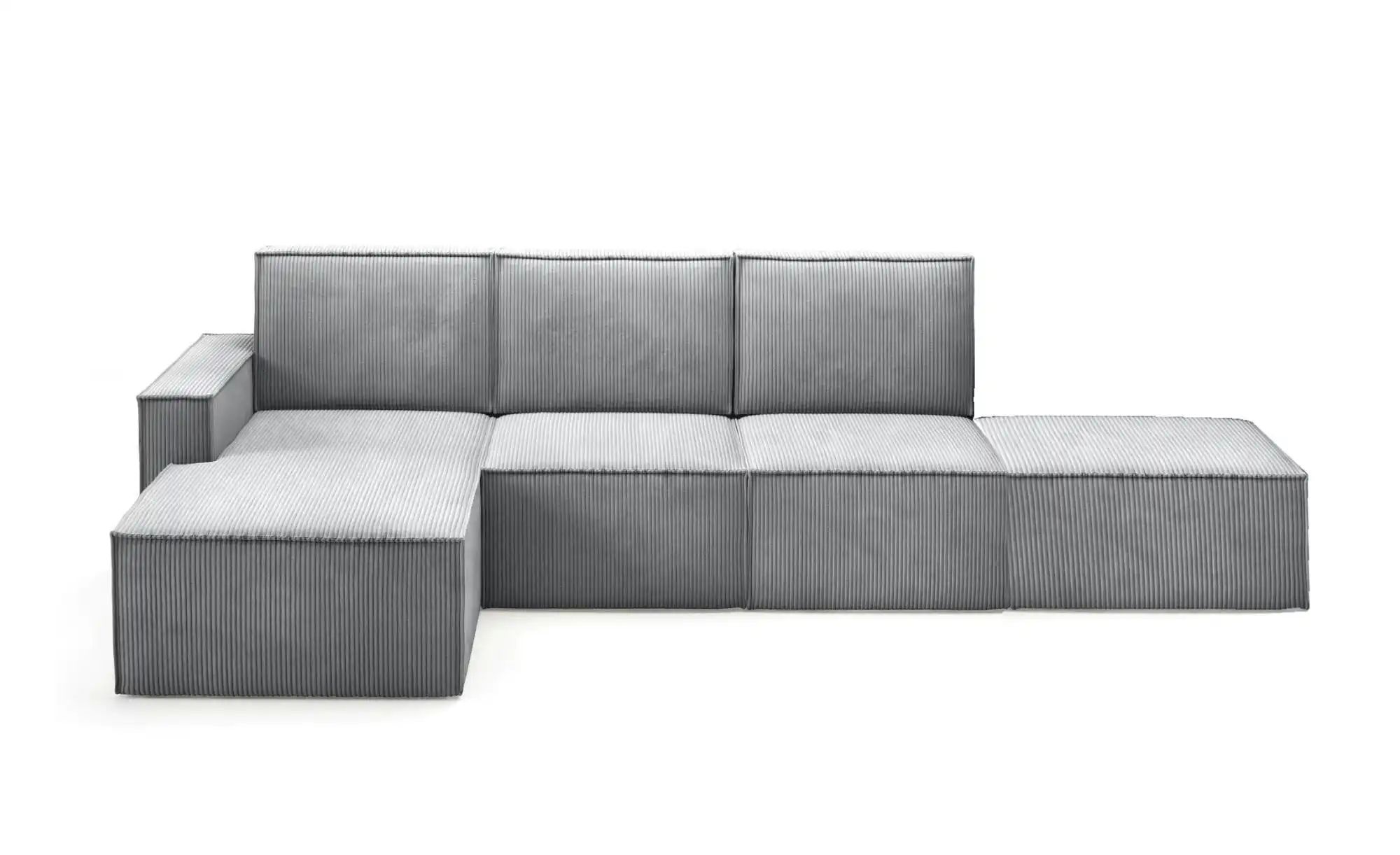 Ecksofa mit Pouf Orto ¦ grau ¦ Maße (cm): B: 329 H: 93 Polstermöbel > Sofas günstig online kaufen