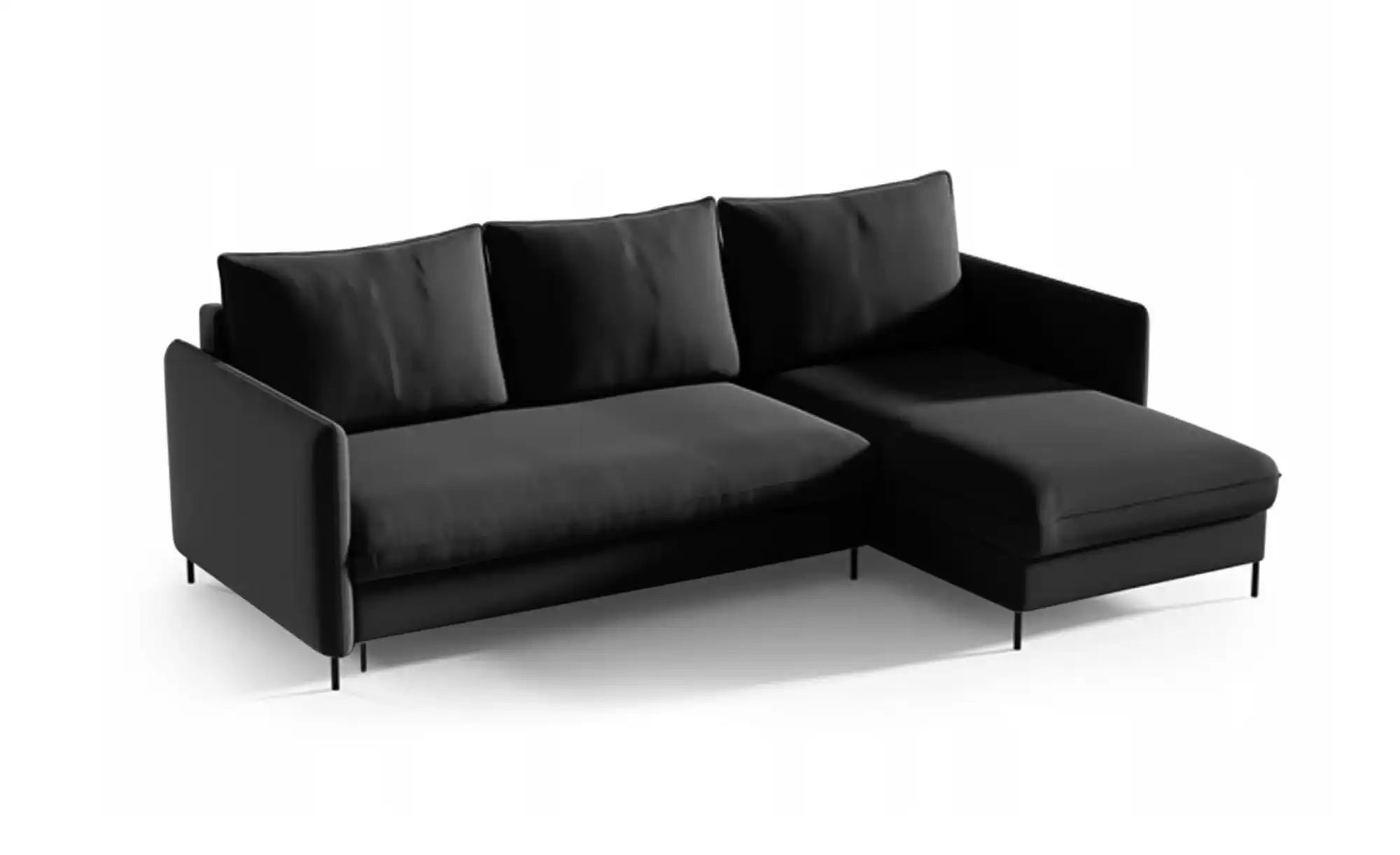 Thumbnail - Ecksofa  Bellis ¦ schwarz ¦ Maße (cm): B: 216 H: 95 Polstermöbel > Sofas > Ecksofas - Höffner