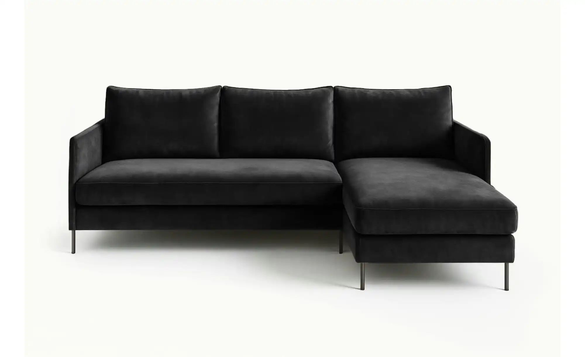 Ecksofa   ¦ schwarz ¦ Maße (cm): B: 216 H: 95 Polstermöbel > Sofas > Ecksof günstig online kaufen