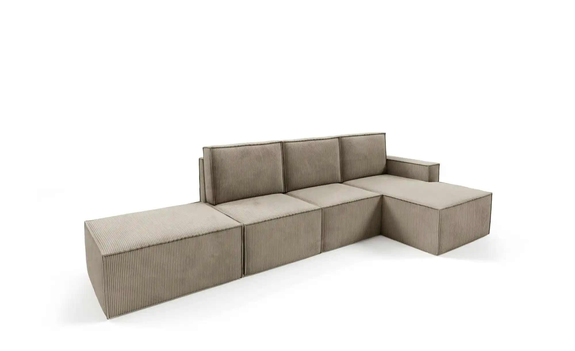Ecksofa mit Pouf Orto ¦ braun ¦ Maße (cm): B: 329 H: 93 Polstermöbel > Sofa günstig online kaufen