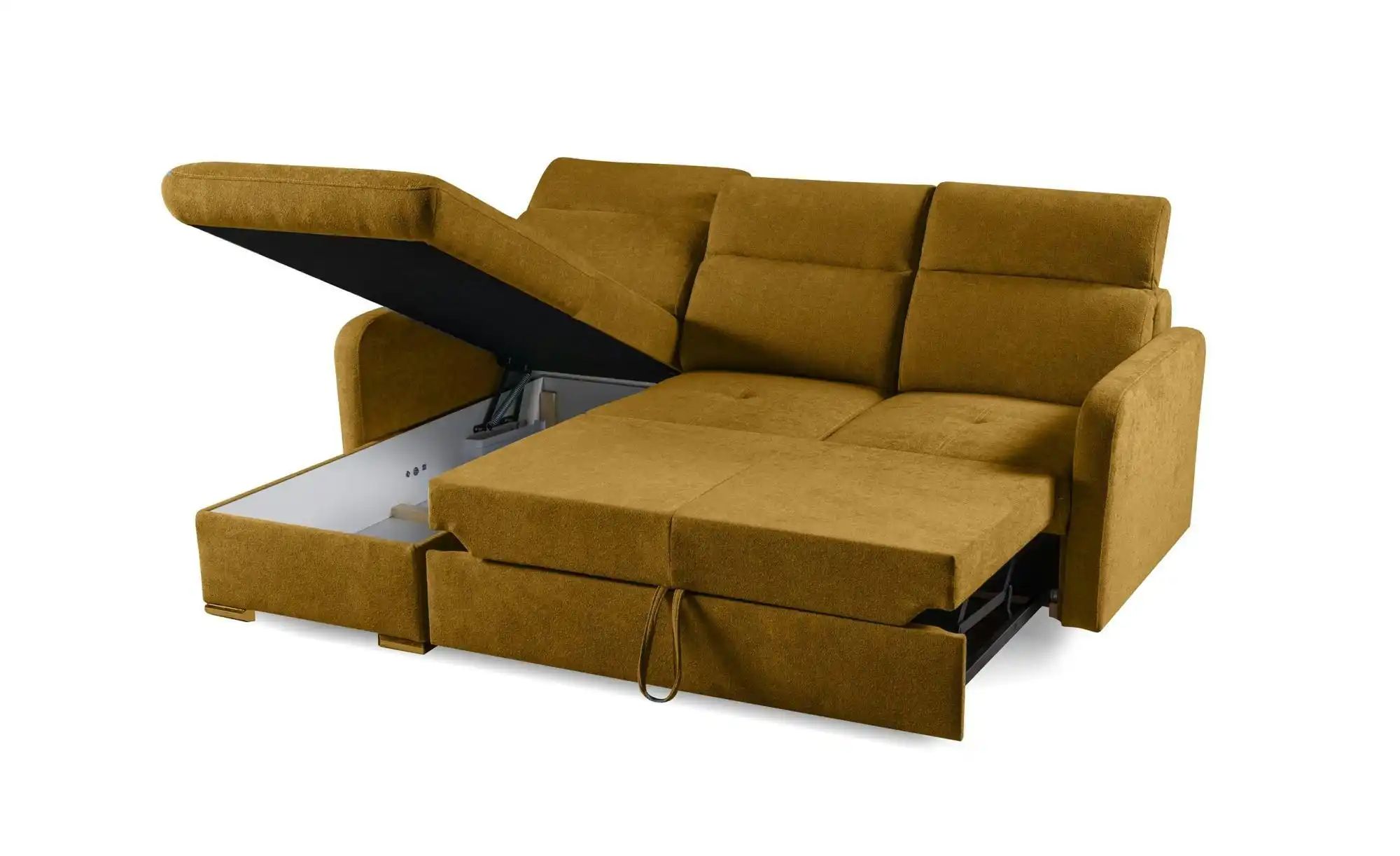 Ecksofa   ¦ gelb ¦ Maße (cm): B: 215 H: 84 Polstermöbel > Sofas > Ecksofas günstig online kaufen