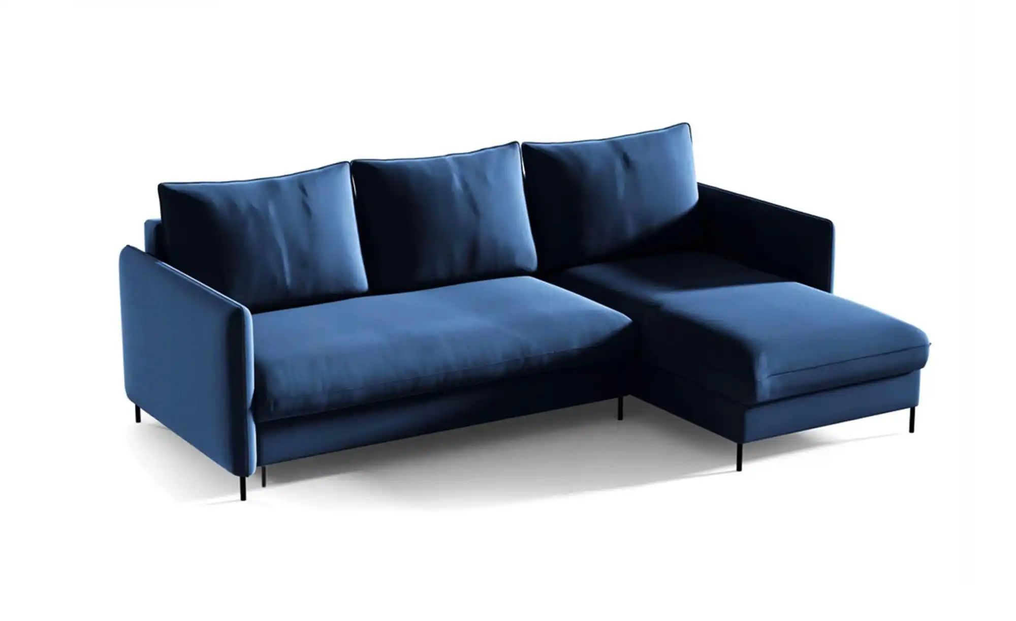 Ecksofa  Bellis ¦ blau ¦ Maße (cm): B: 216 H: 95 Polstermöbel > Sofas > Eck günstig online kaufen