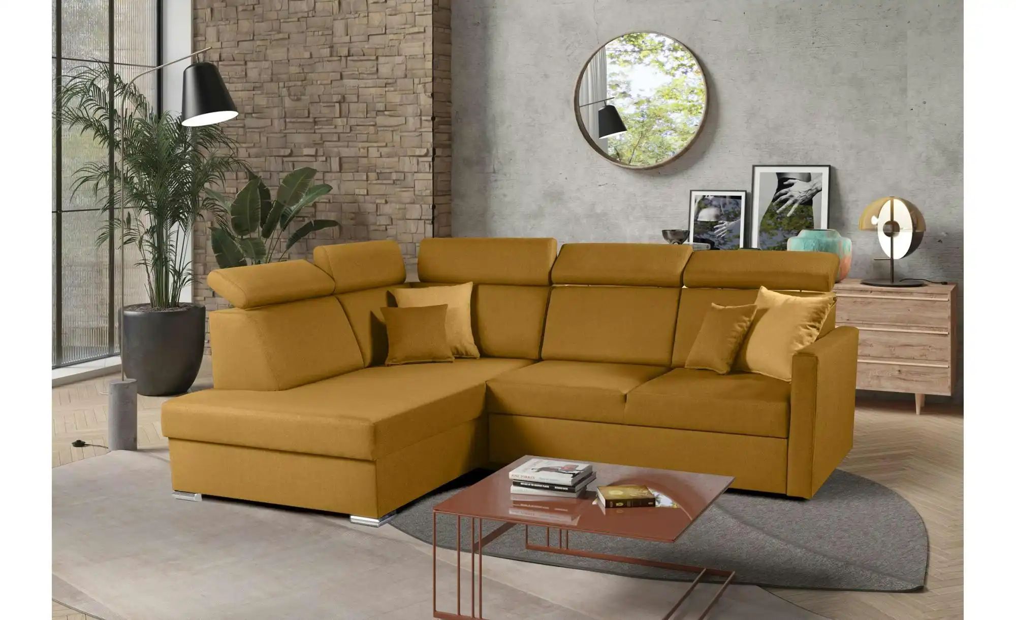 Ecksofa   ¦ gelb ¦ Maße (cm): B: 238 H: 97 Polstermöbel > Sofas > Ecksofas günstig online kaufen