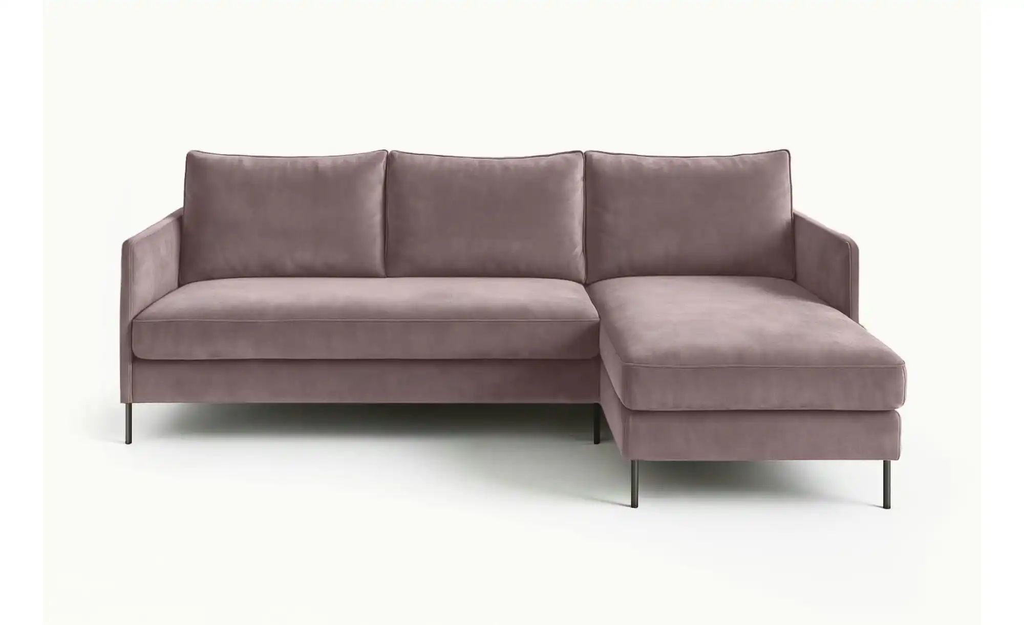 Ecksofa  Bellis ¦ rosa/pink ¦ Maße (cm): B: 216 H: 95 Polstermöbel > Sofas günstig online kaufen