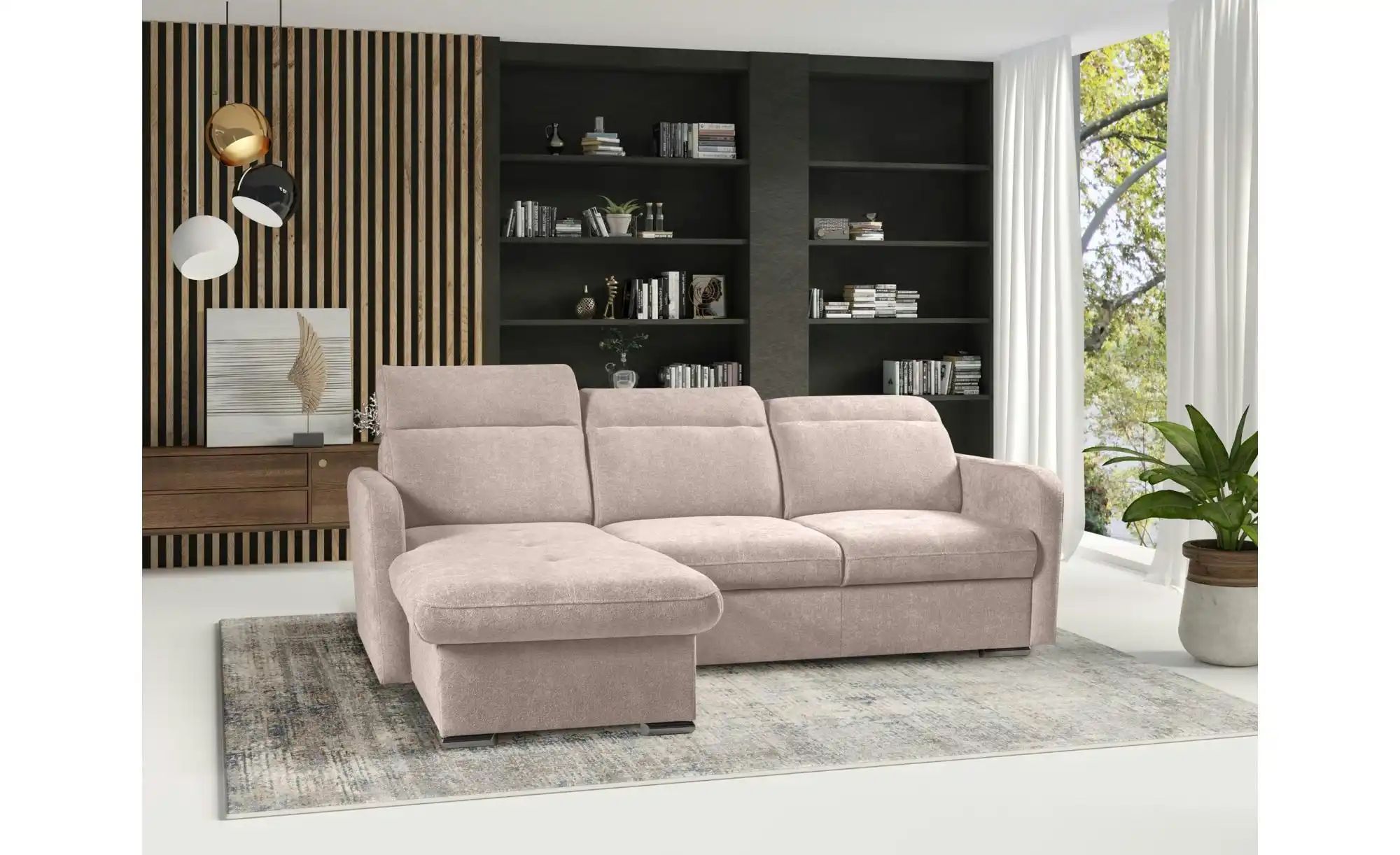 Ecksofa   ¦ beige ¦ Maße (cm): B: 215 H: 84 Polstermöbel > Sofas > Ecksofas günstig online kaufen