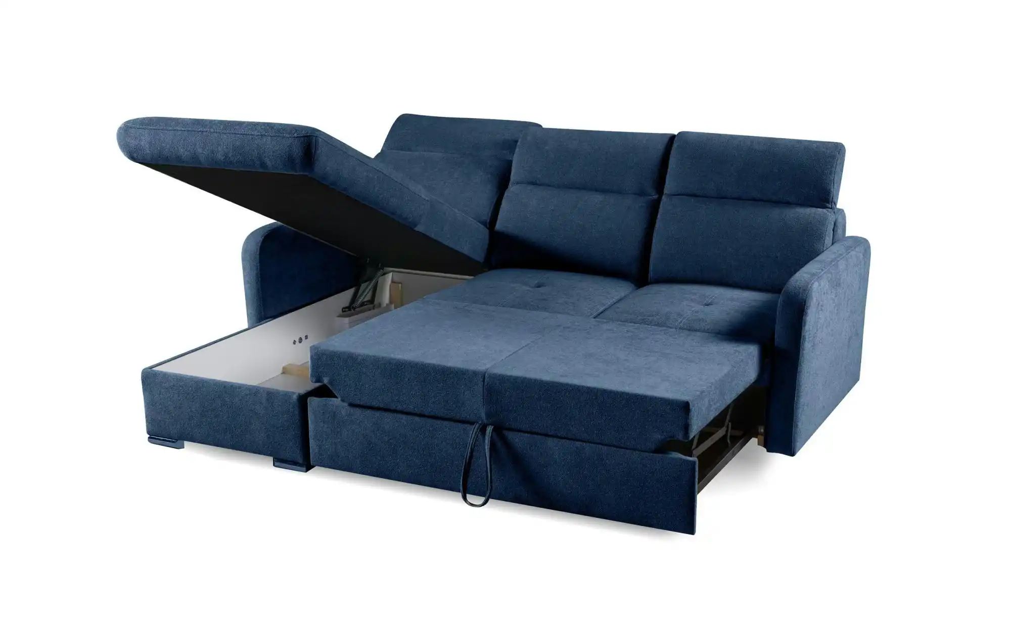 Ecksofa   ¦ blau ¦ Maße (cm): B: 215 H: 84 Polstermöbel > Sofas > Ecksofas günstig online kaufen
