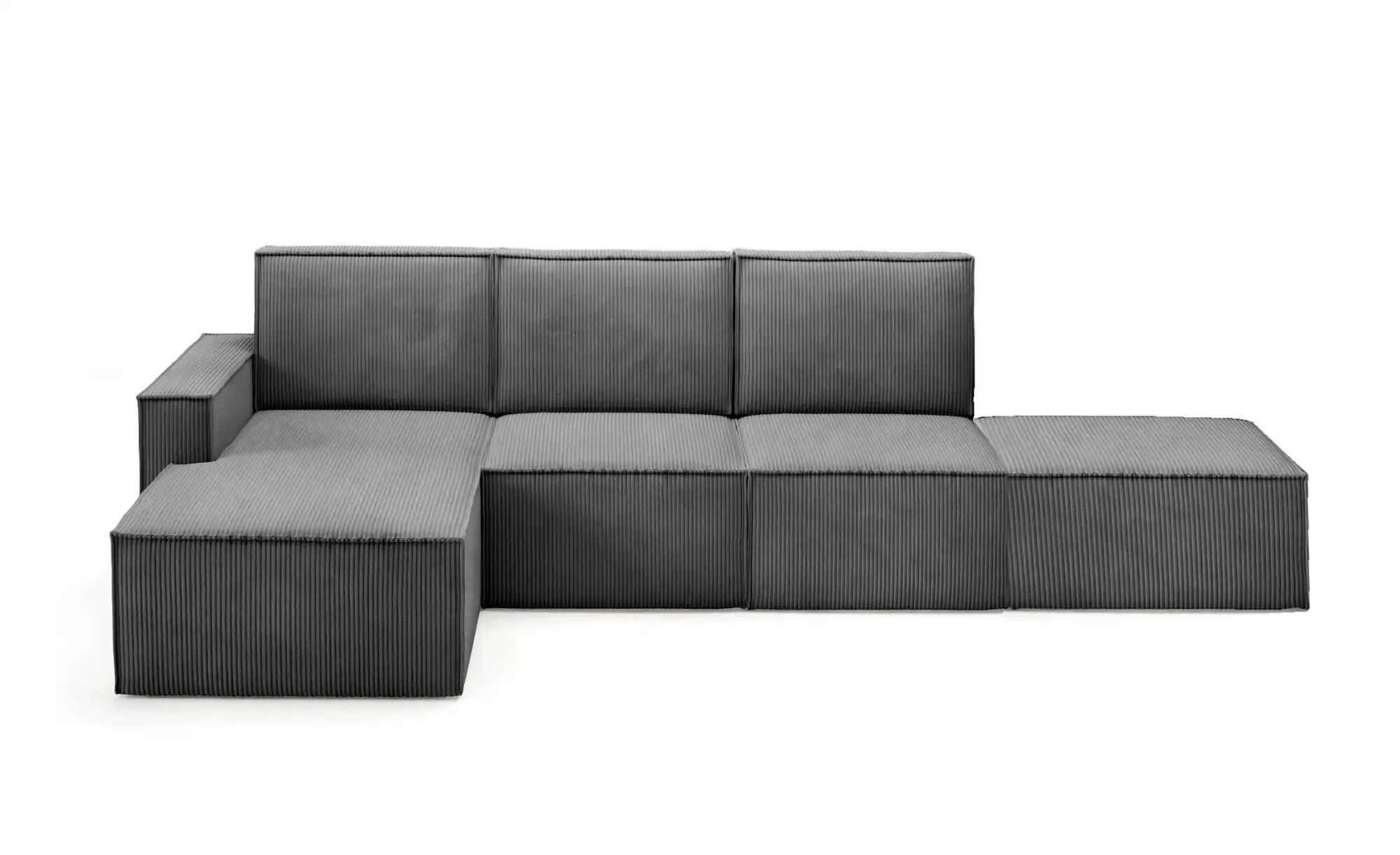 Ecksofa mit Pouf Orto ¦ grau ¦ Maße (cm): B: 329 H: 93 Polstermöbel > Sofas günstig online kaufen