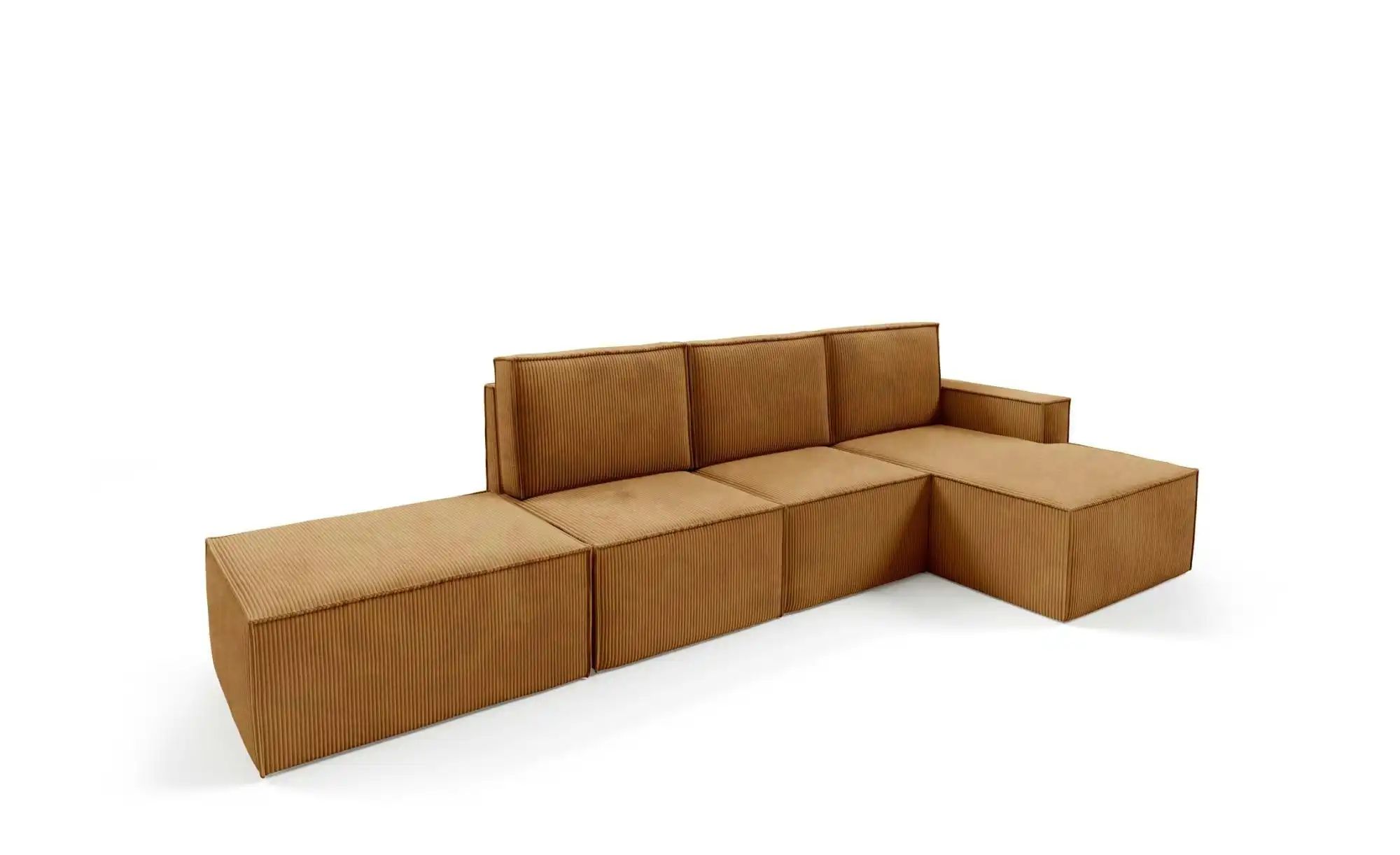 Ecksofa mit Pouf Orto ¦ gelb ¦ Maße (cm): B: 329 H: 93 Polstermöbel > Sofas günstig online kaufen
