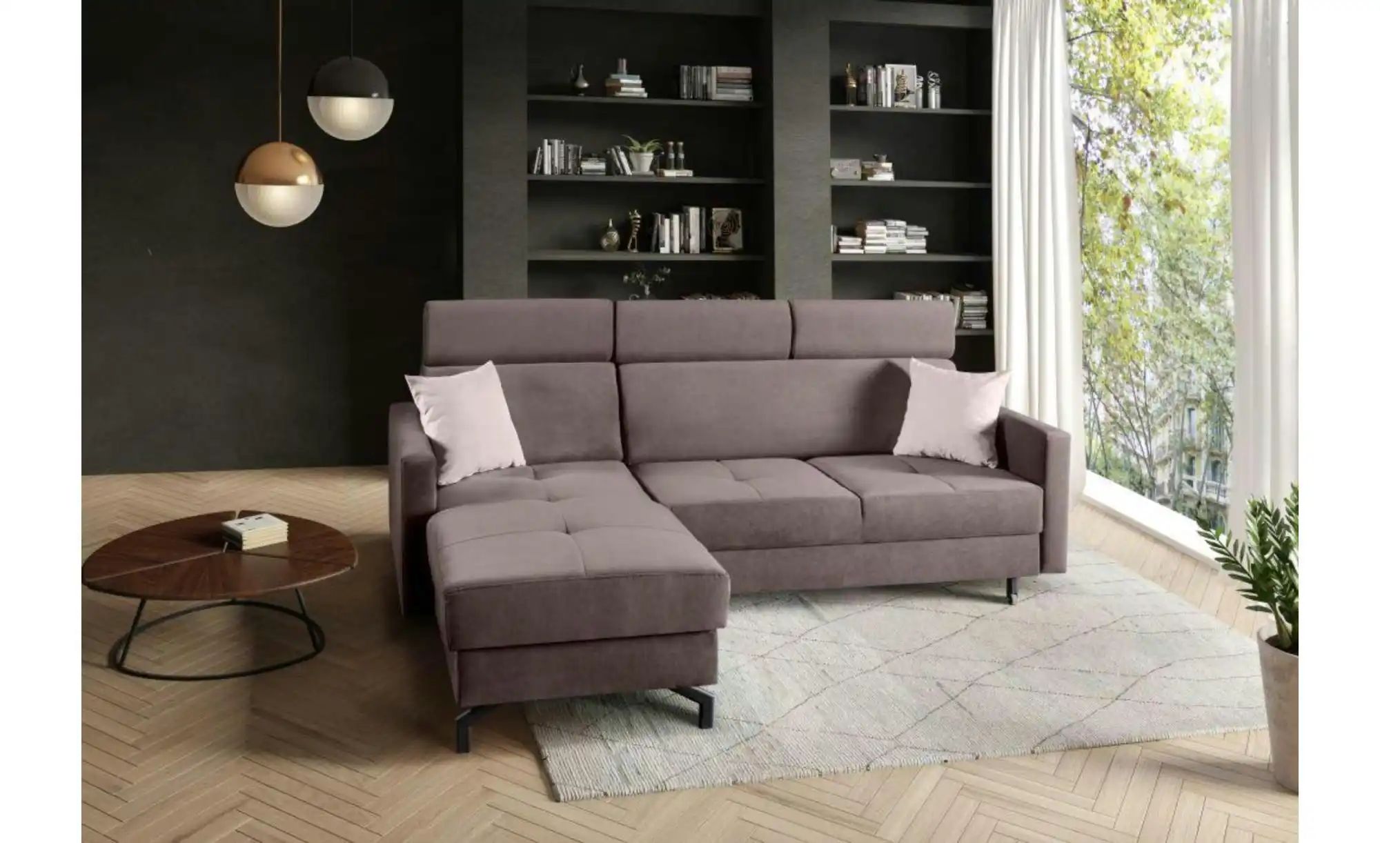 Ecksofa   ¦ braun ¦ Maße (cm): B: 215 H: 97 Polstermöbel > Sofas > Ecksofas günstig online kaufen