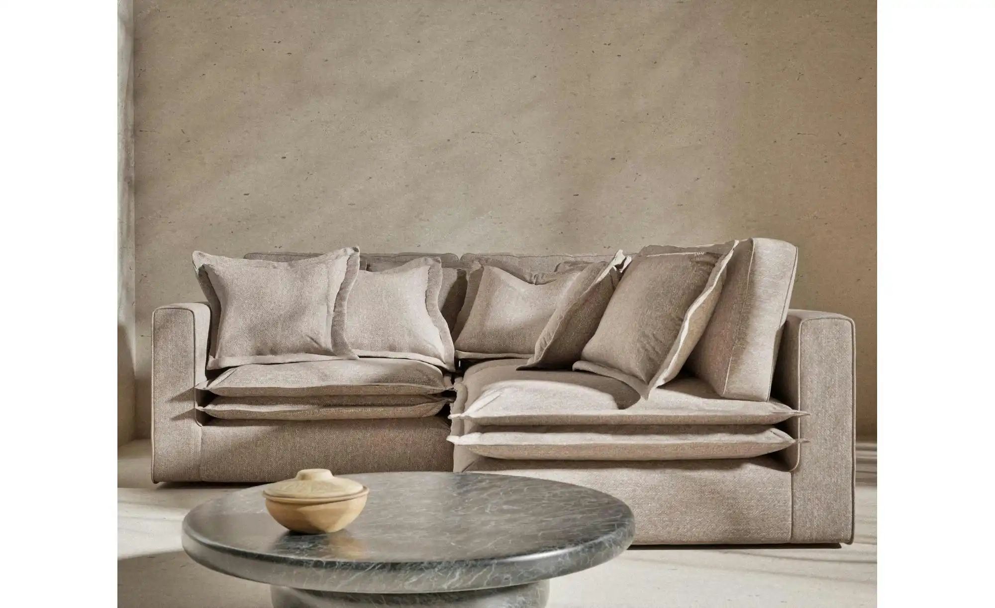 Ecksofa  Amalfi ¦ braun ¦ Maße (cm): B: 238 H: 90 Polstermöbel > Sofas > Ec günstig online kaufen