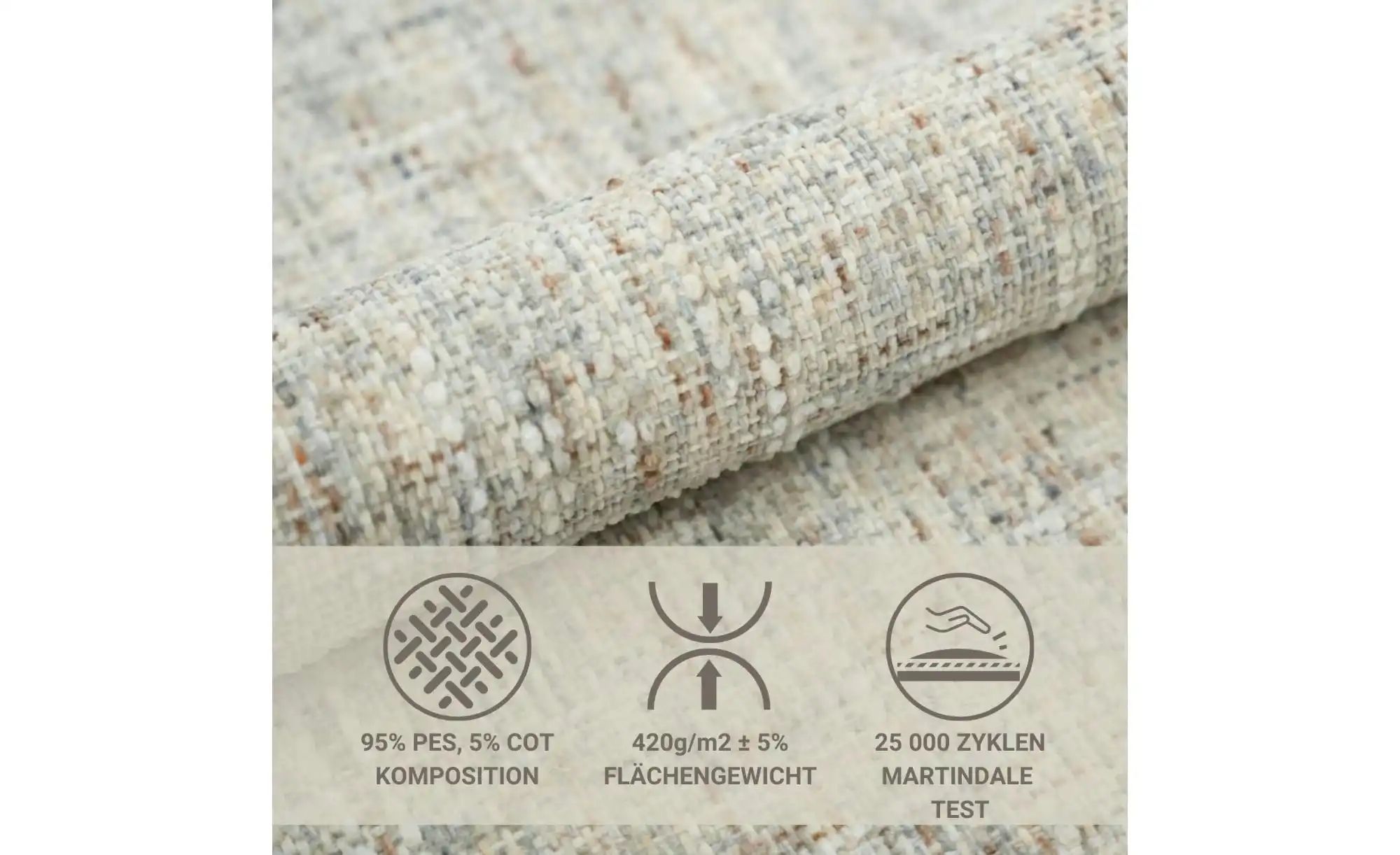 Thumbnail - Ecksofa Batu ¦ beige ¦ Maße (cm): B: 223 H: 100 Polstermöbel > Sofas > Ecksofas - Höffner