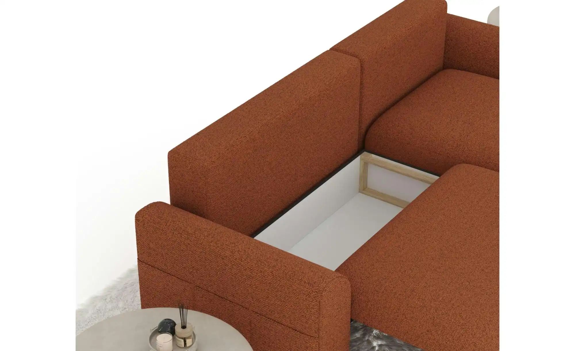 Ecksofa   ¦ kupfer ¦ Maße (cm): B: 235 H: 76 Polstermöbel > Sofas > Ecksofa günstig online kaufen