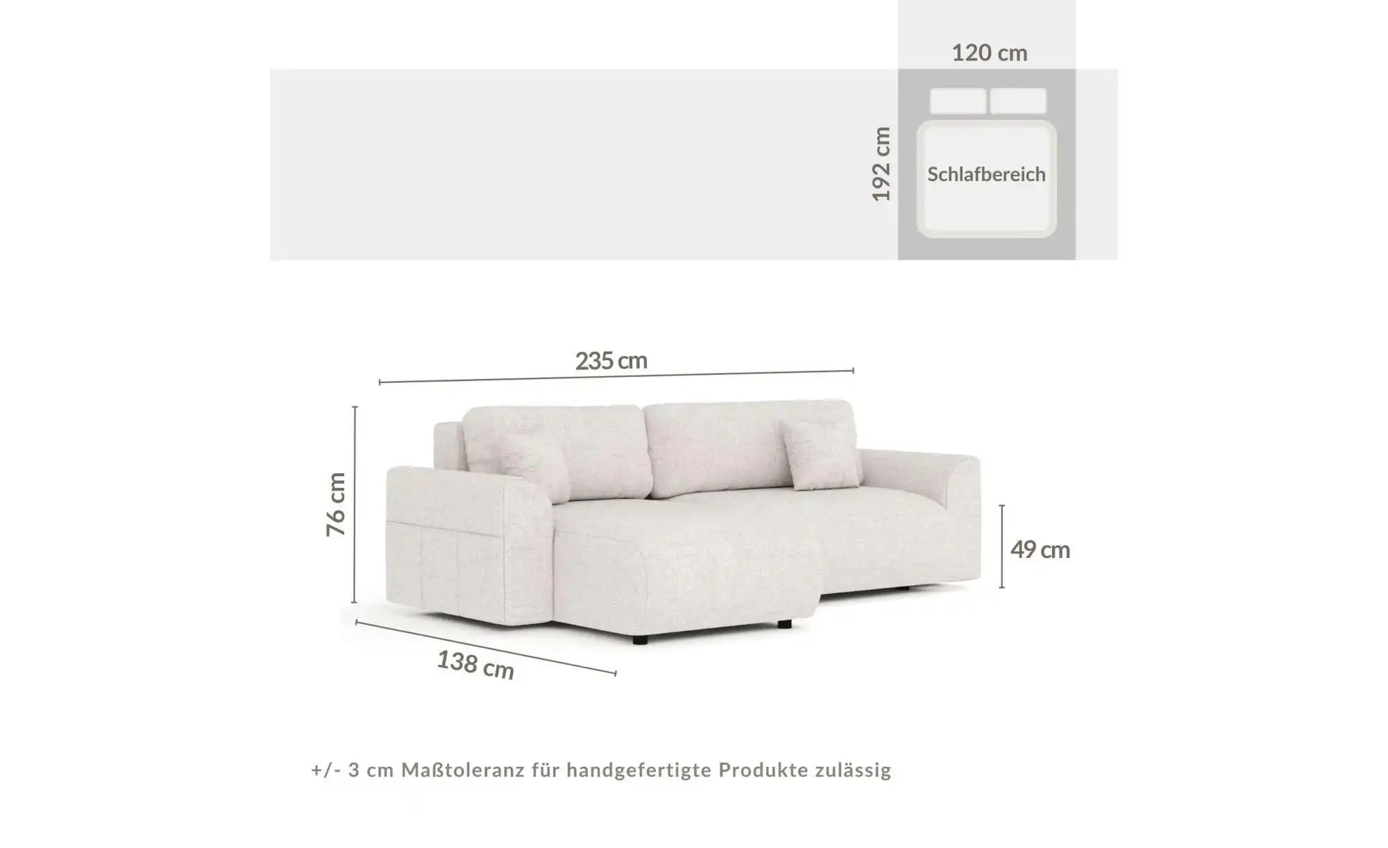 Ecksofa   ¦ braun ¦ Maße (cm): B: 235 H: 76 Polstermöbel > Sofas > Ecksofas günstig online kaufen