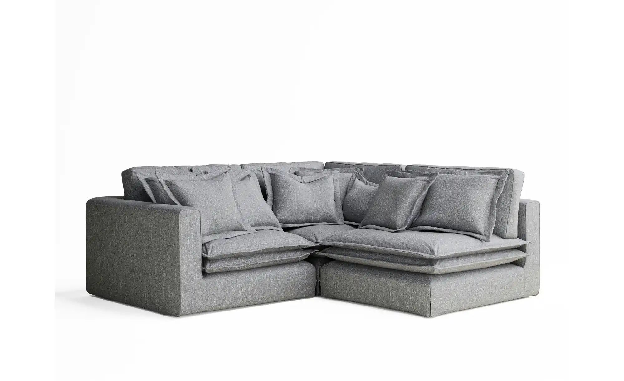 Ecksofa  Amalfi ¦ grau ¦ Maße (cm): B: 238 H: 90 Polstermöbel > Sofas > Eck günstig online kaufen
