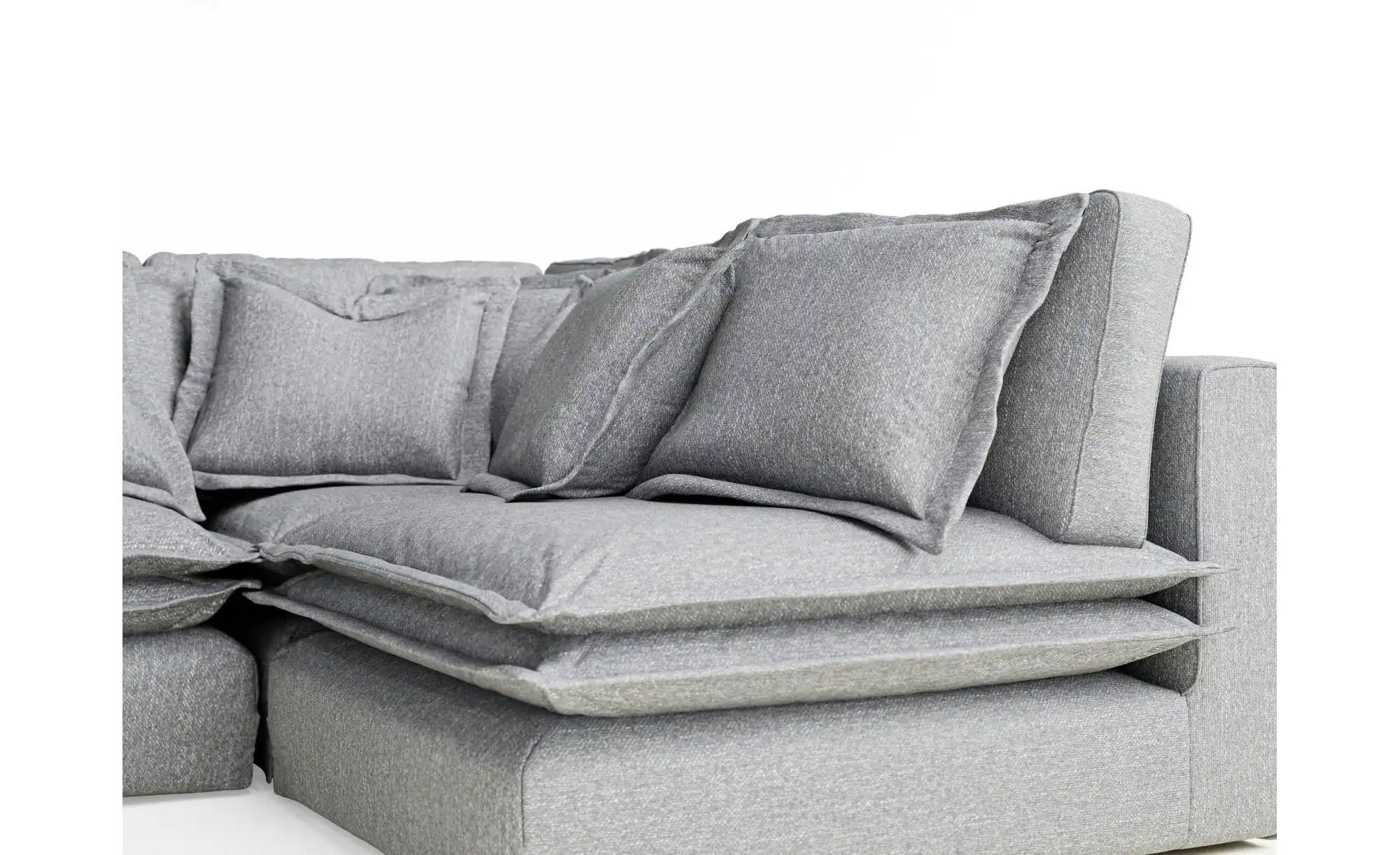 Ecksofa  Amalfi ¦ grau ¦ Maße (cm): B: 238 H: 90 Polstermöbel > Sofas > Eck günstig online kaufen