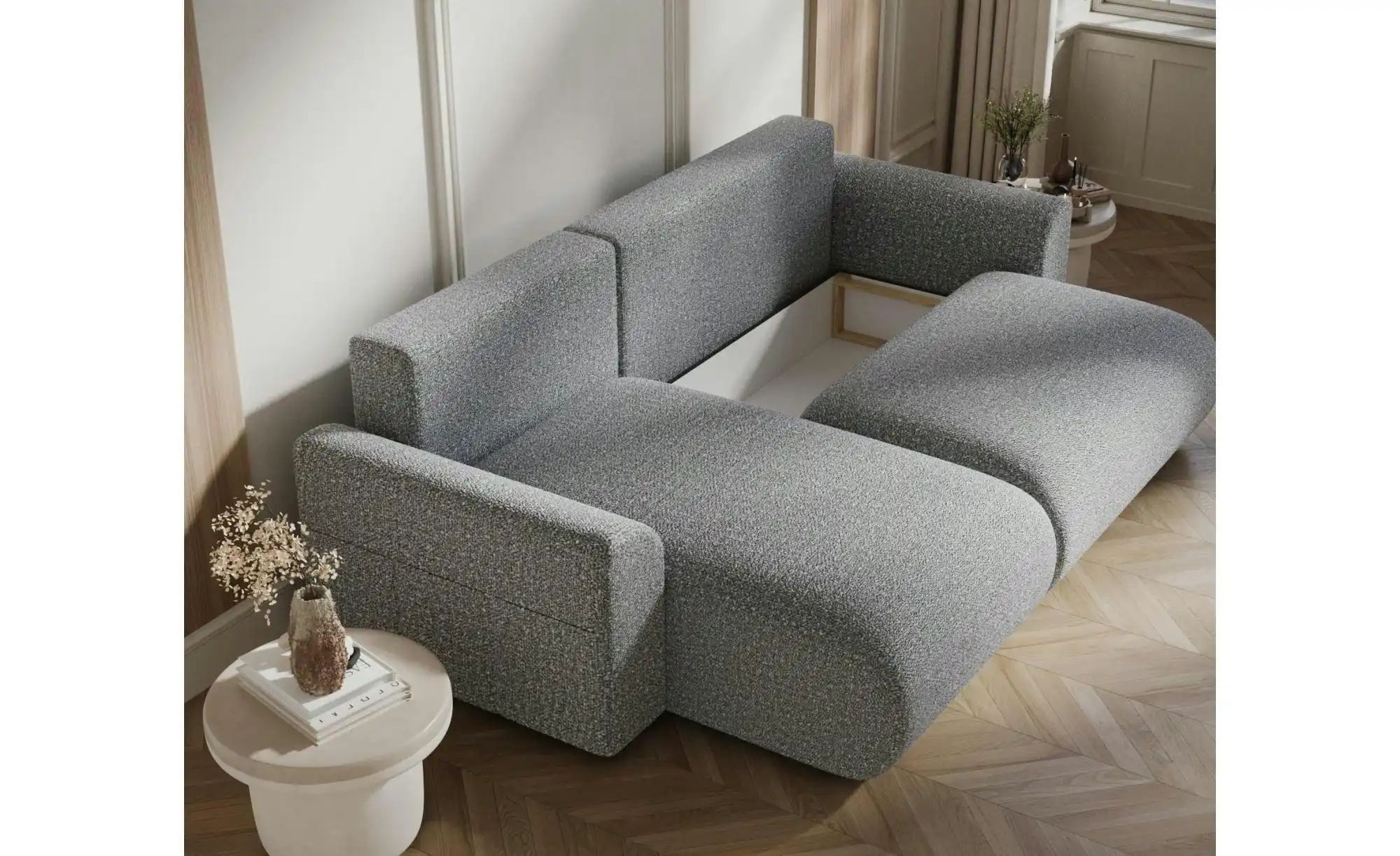 Ecksofa  Bodega ¦ grau ¦ Maße (cm): B: 235 H: 76 Polstermöbel > Sofas > Eck günstig online kaufen