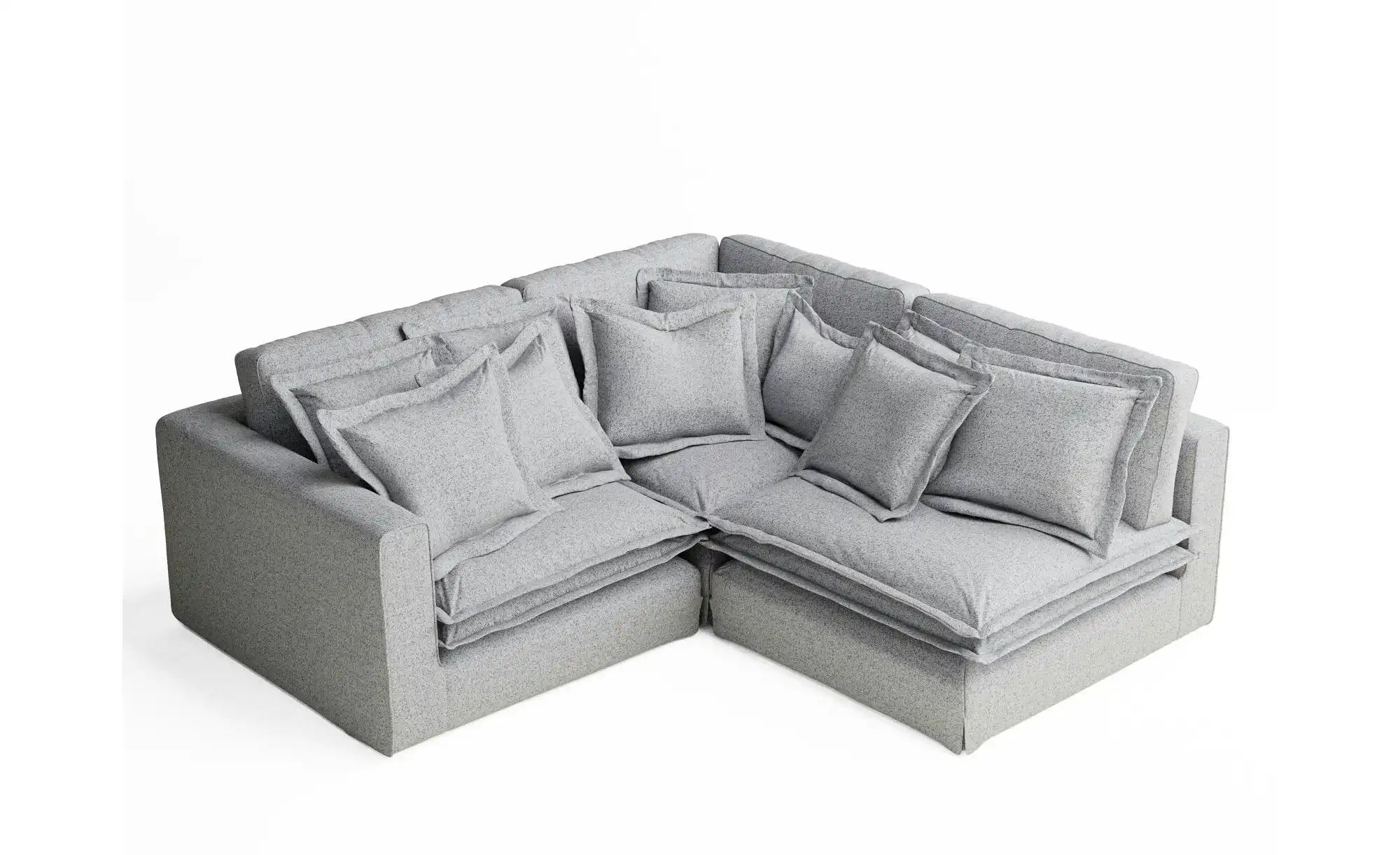 Ecksofa  Amalfi ¦ grau ¦ Maße (cm): B: 238 H: 90 Polstermöbel > Sofas > Eck günstig online kaufen