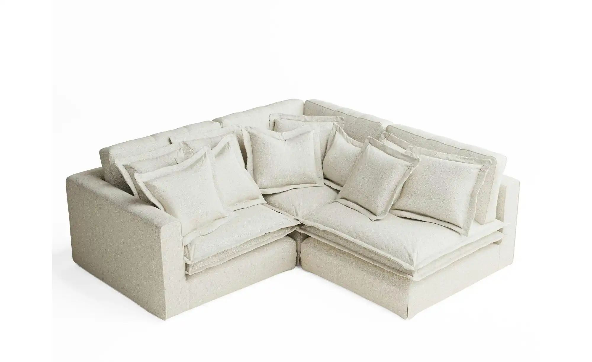 Ecksofa  Amalfi ¦ creme ¦ Maße (cm): B: 238 H: 90 Polstermöbel > Sofas > Ec günstig online kaufen