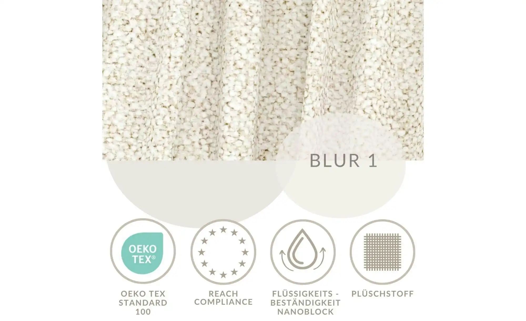 Einzelsofa  Cirrus ¦ creme ¦ Maße (cm): B: 206 H: 95 Polstermöbel > Sofas > günstig online kaufen