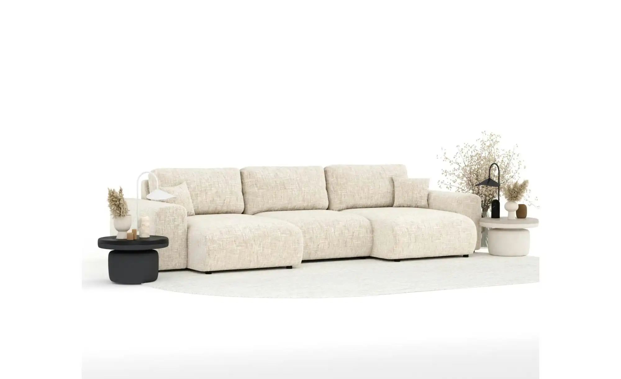 Wohnlandschaft  Zanzibar  ¦ creme ¦ Maße (cm): B: 325 H: 79 Polstermöbel > günstig online kaufen