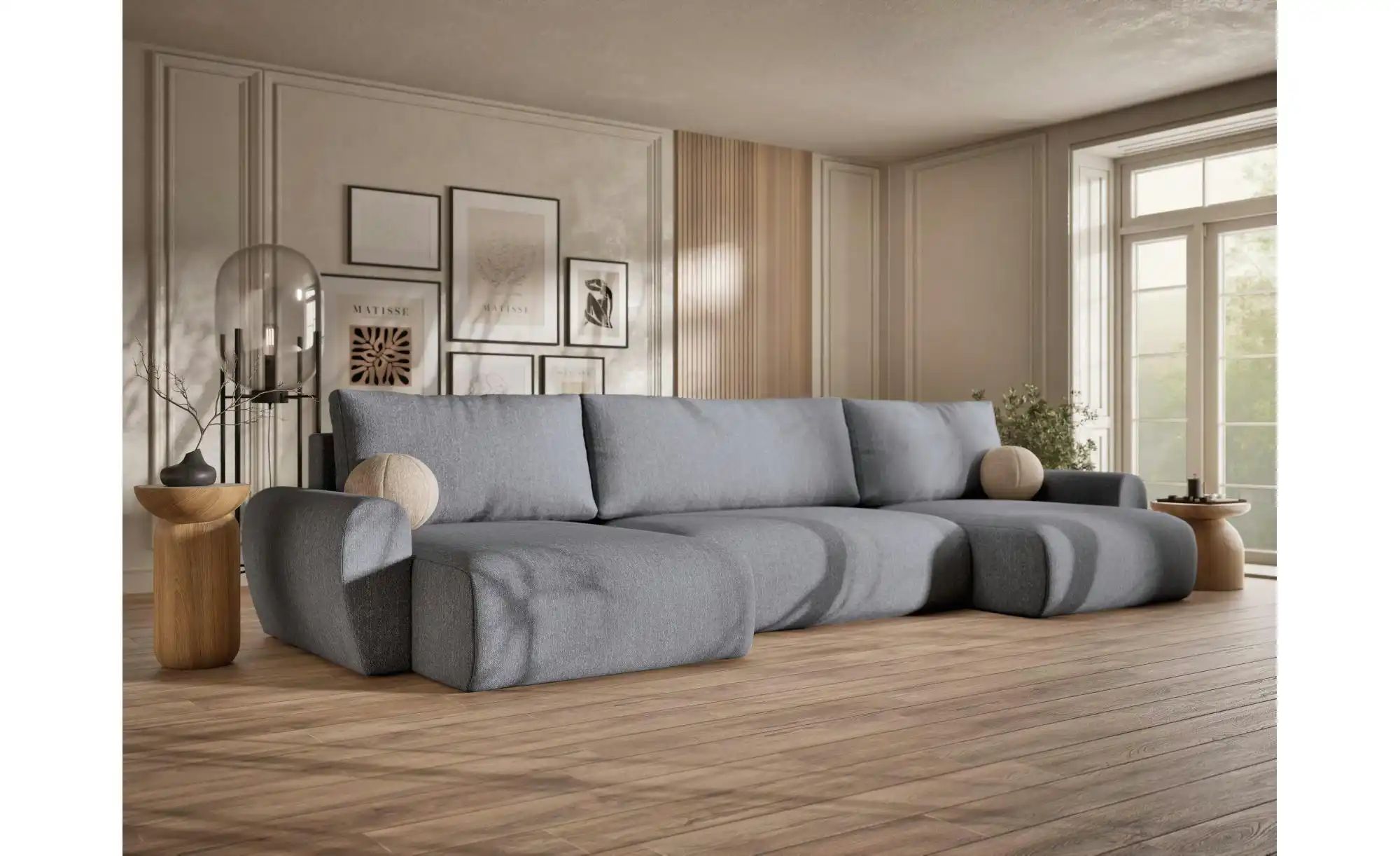 Wohnlandschaft  Numba ¦ grau ¦ Maße (cm): B: 397 H: 70 Polstermöbel > Sofas günstig online kaufen