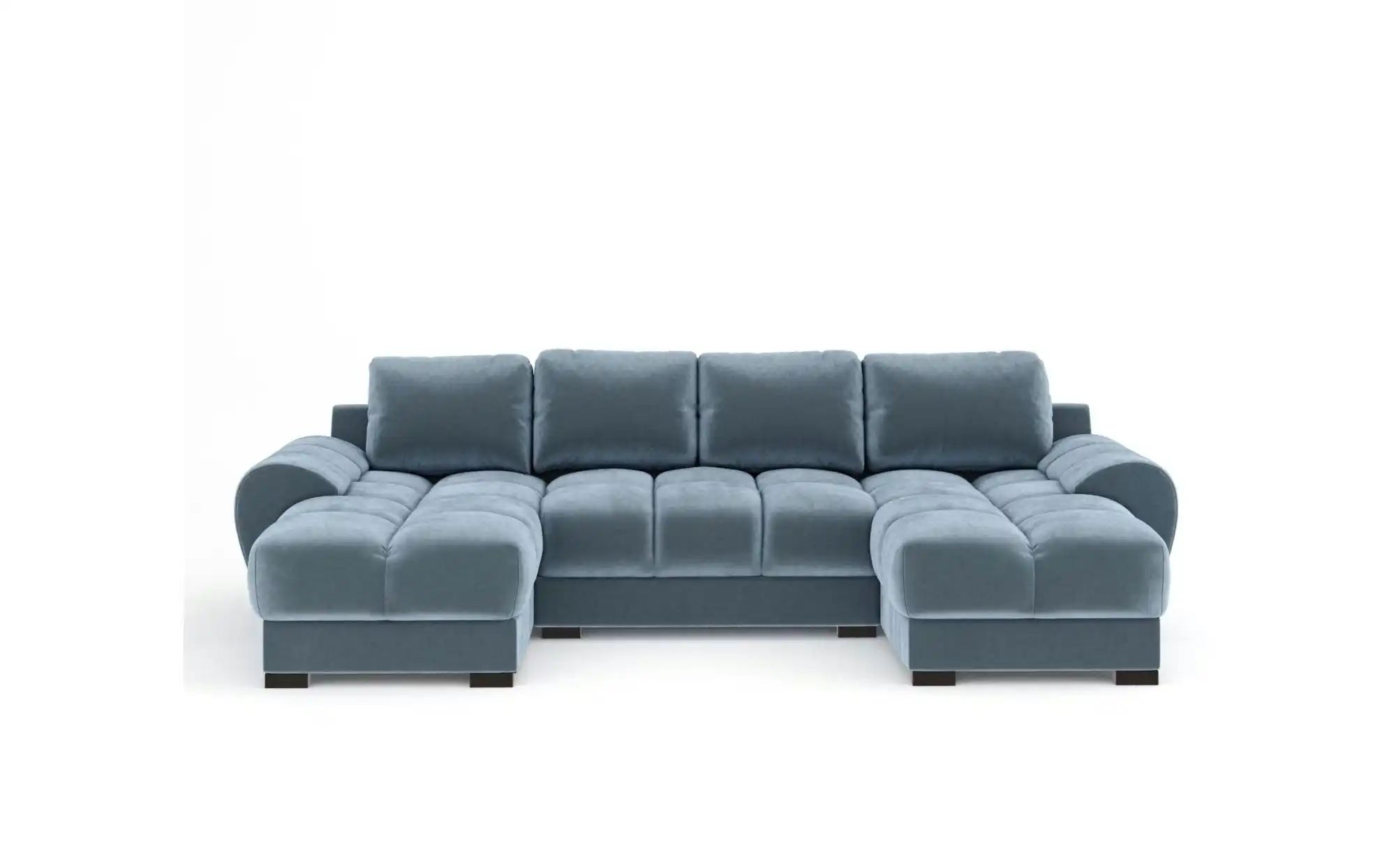 Wohnlandschaft  Peebles ¦ blau ¦ Maße (cm): B: 330 H: 90 Polstermöbel > Sof günstig online kaufen