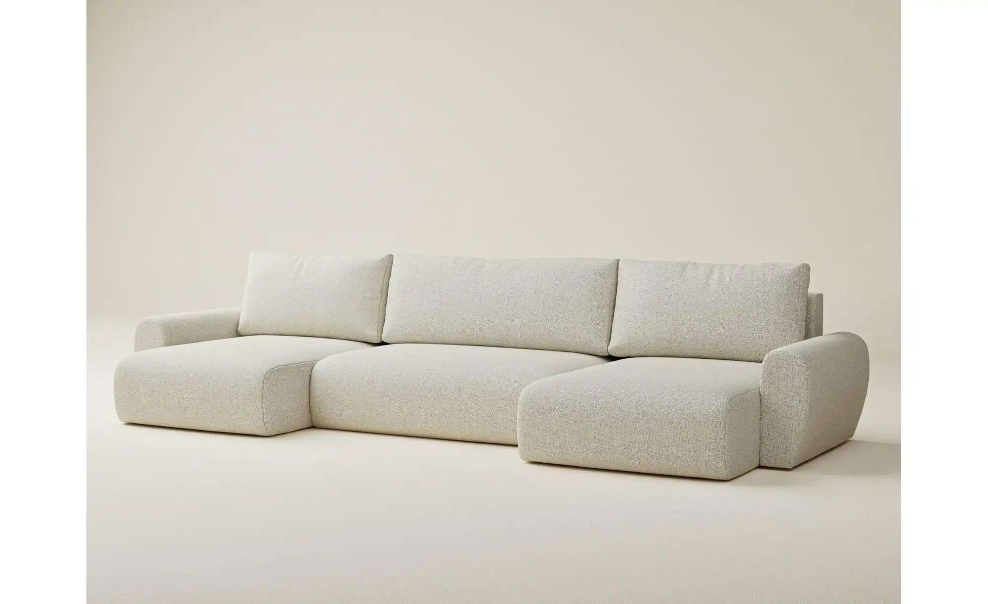 Wohnlandschaft  Numba ¦ creme ¦ Maße (cm): B: 397 H: 70 Polstermöbel > Sofa günstig online kaufen
