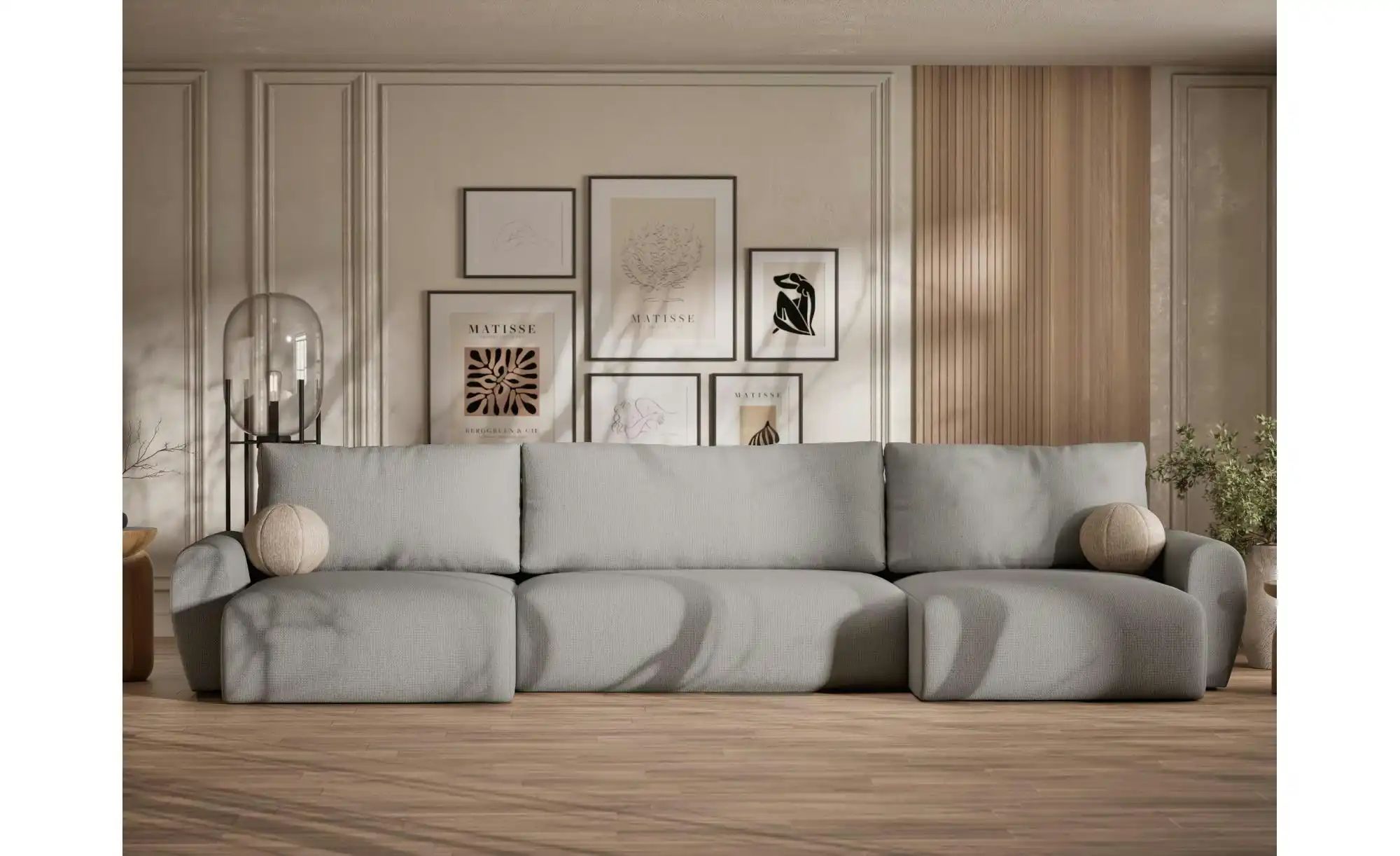 Wohnlandschaft  Numba ¦ grau ¦ Maße (cm): B: 397 H: 70 Polstermöbel > Sofas günstig online kaufen