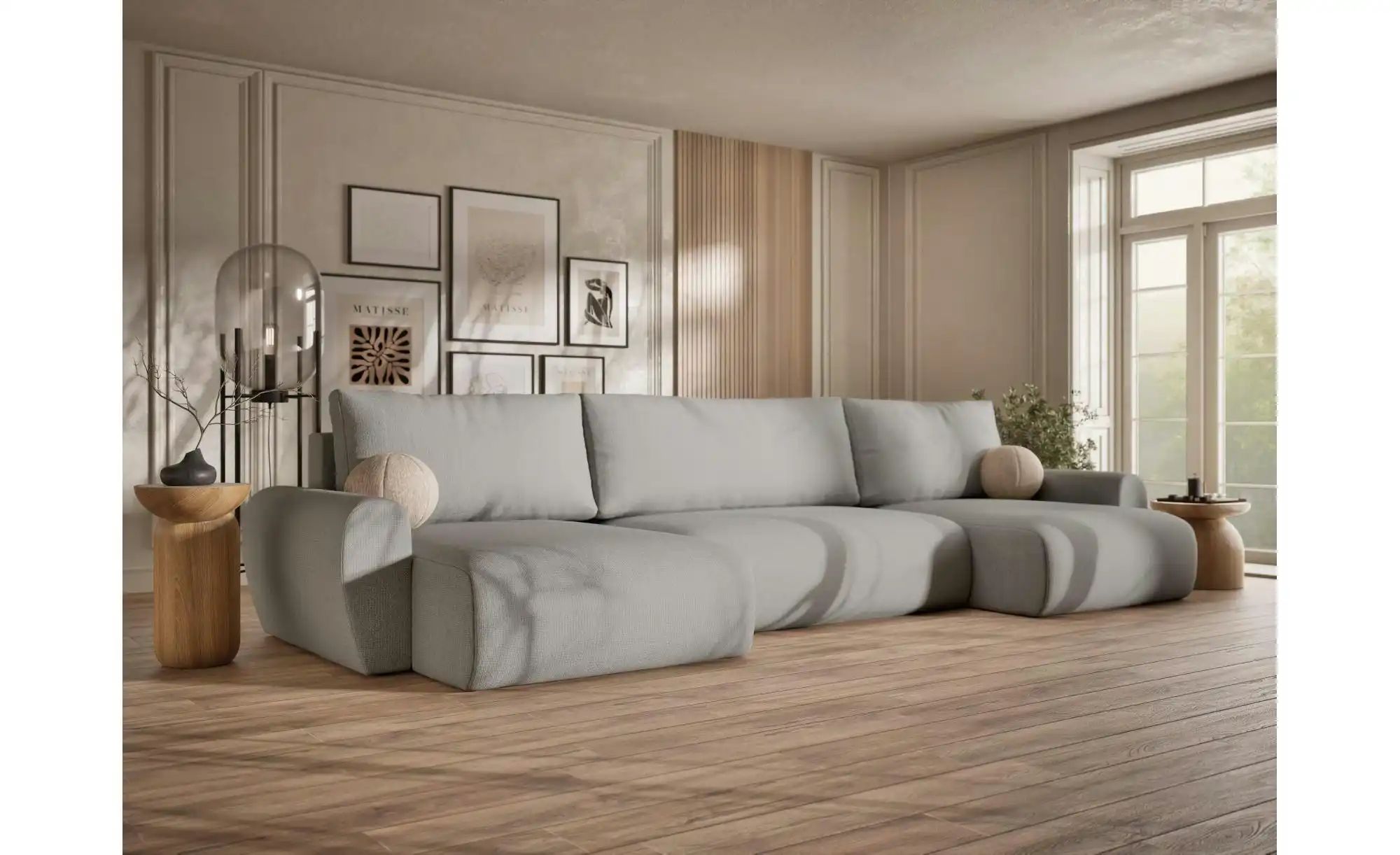 Thumbnail - Wohnlandschaft Numba ¦ grau ¦ Maße (cm): B: 397 H: 70 Polstermöbel > Sofas > Wohnlandschaften - Höffner