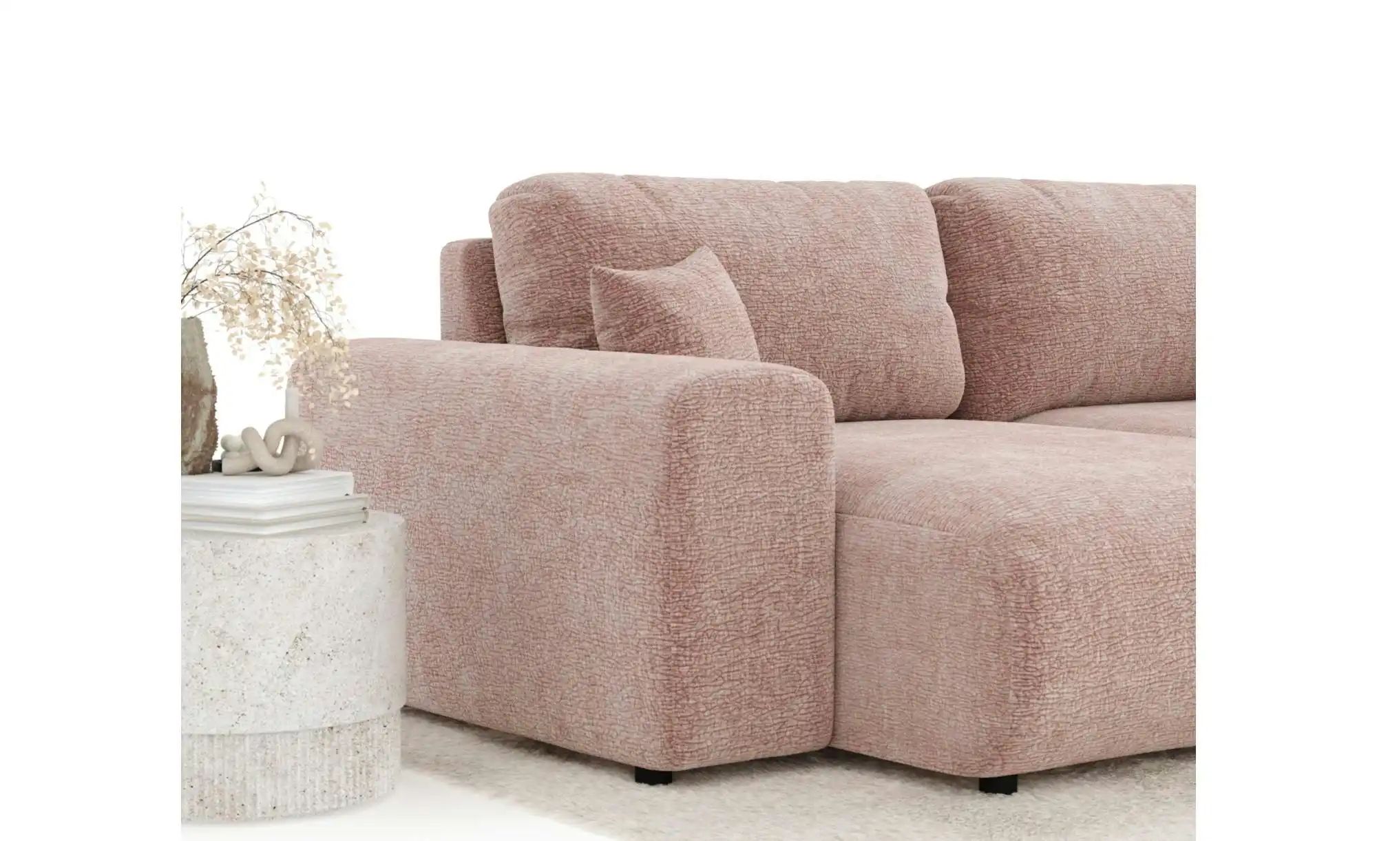 Ecksofa   ¦ rosa/pink ¦ Maße (cm): B: 237 H: 79 Polstermöbel > Sofas > Ecks günstig online kaufen