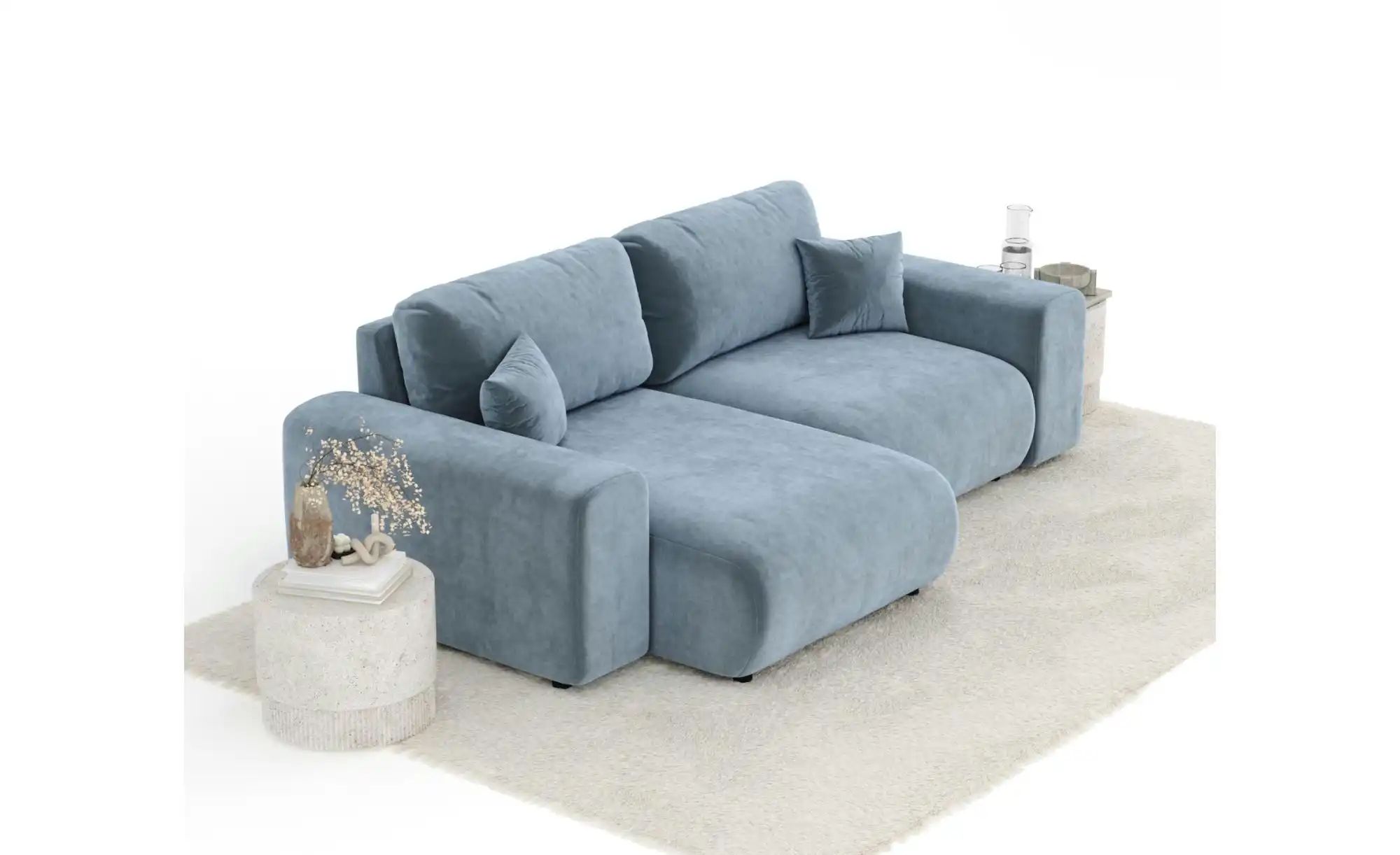 Ecksofa   ¦ blau ¦ Maße (cm): B: 237 H: 79 Polstermöbel > Sofas > Ecksofas günstig online kaufen