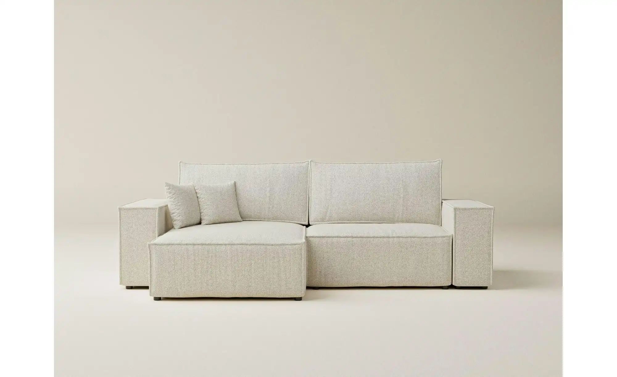 Thumbnail - Ecksofa   ¦ creme ¦ Maße (cm): B: 255 H: 70 Polstermöbel > Sofas > Ecksofas - Höffner