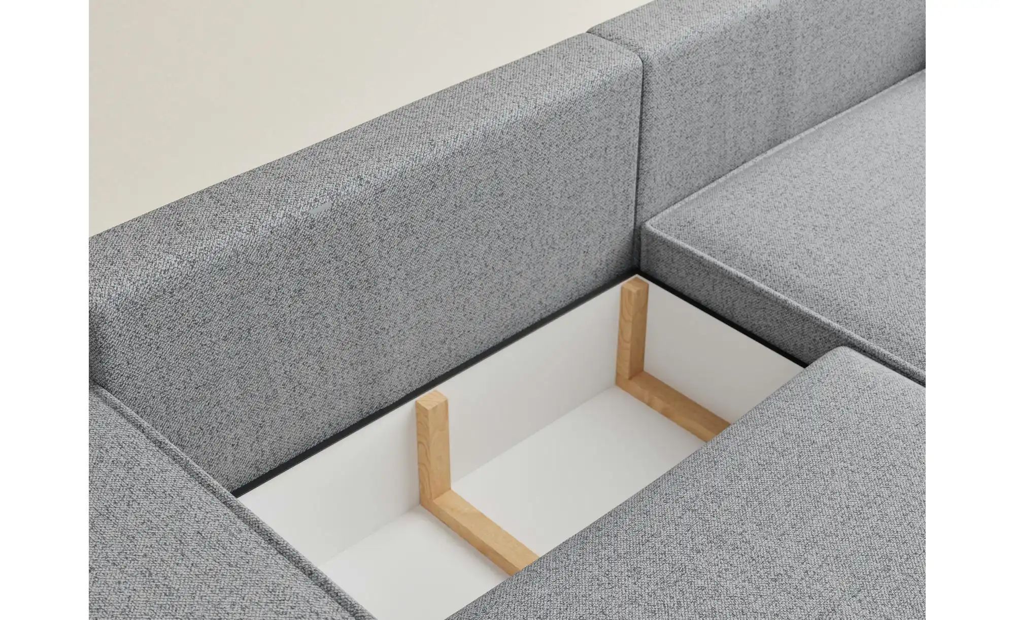 Thumbnail - Ecksofa   ¦ grau ¦ Maße (cm): B: 255 H: 70 Polstermöbel > Sofas > 3-Sitzer - Höffner