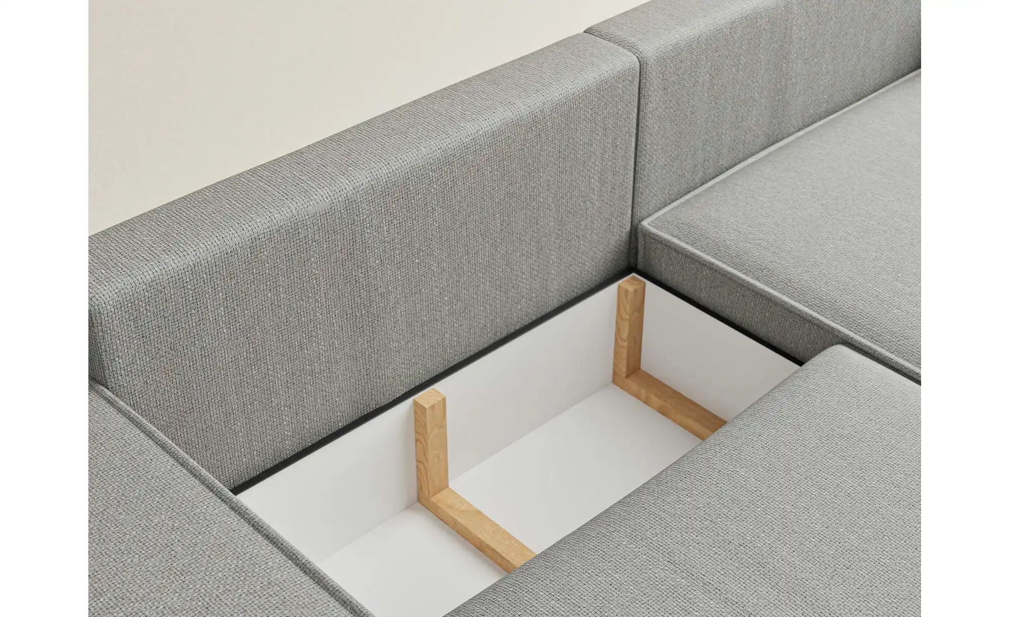 Thumbnail - Ecksofa   ¦ grau ¦ Maße (cm): B: 255 H: 70 Polstermöbel > Sofas > 3-Sitzer - Höffner