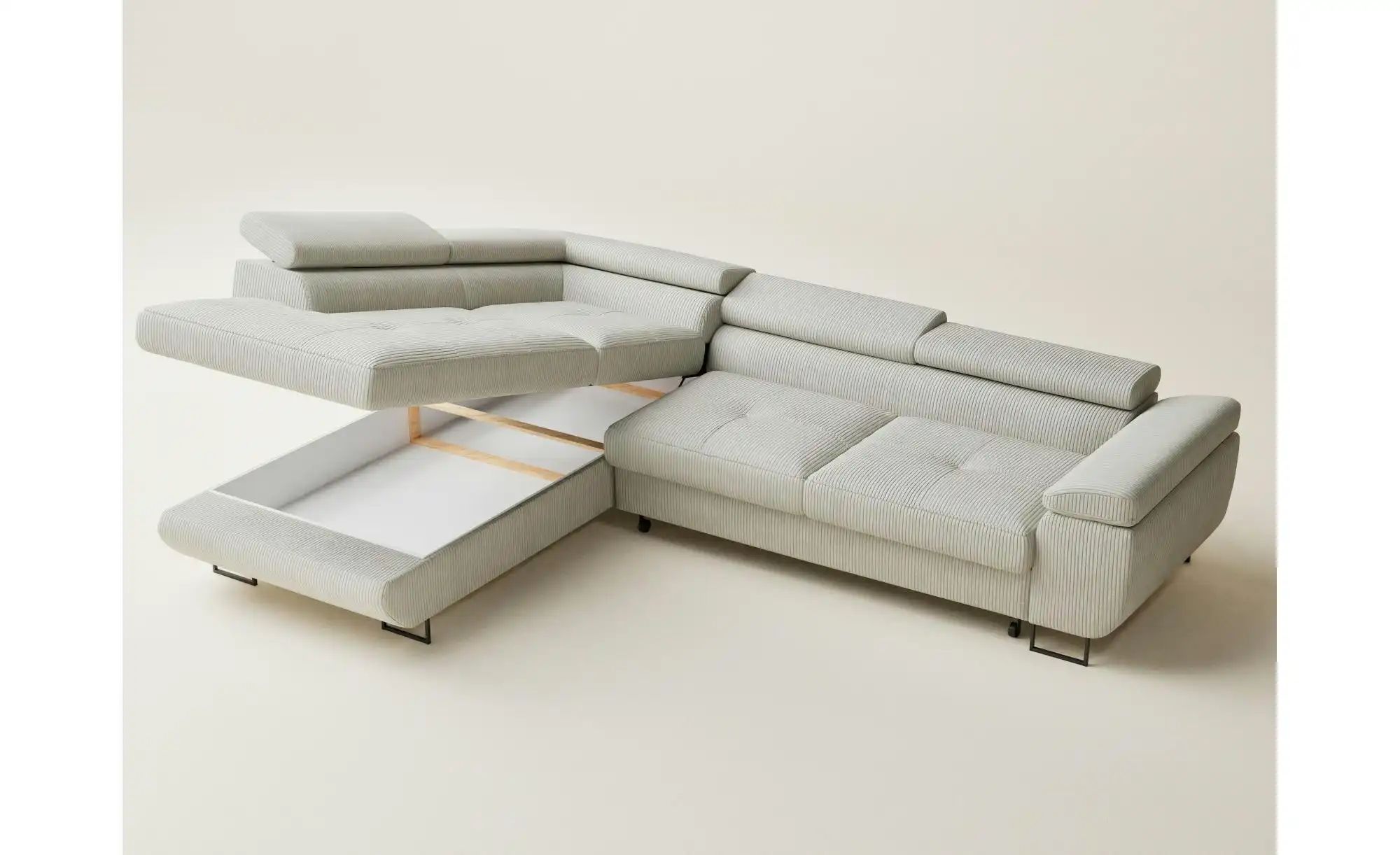 Ecksofa  Conrad ¦ creme ¦ Maße (cm): B: 277 H: 100 Polstermöbel > Sofas > E günstig online kaufen
