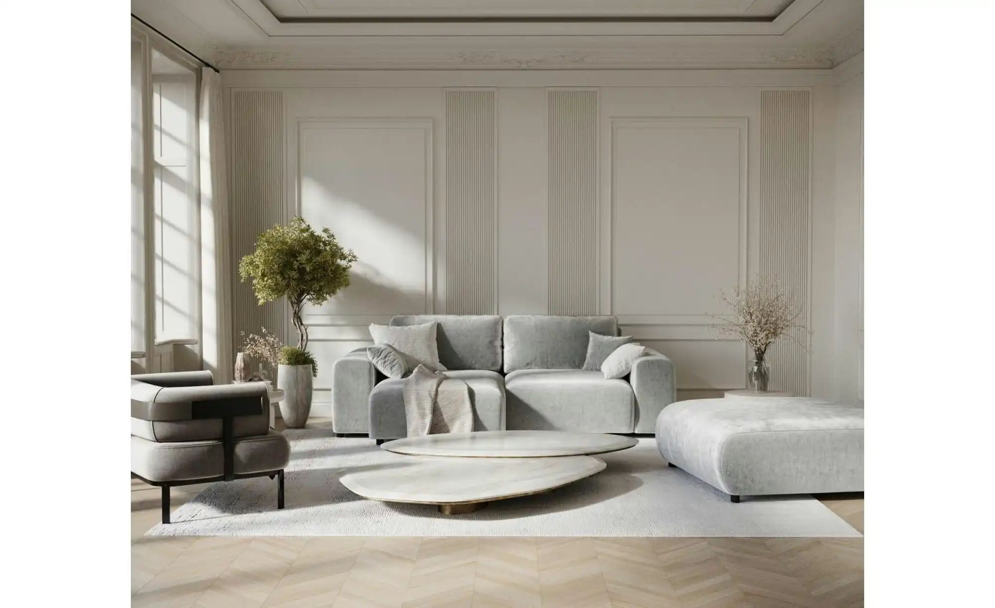 Thumbnail - Ecksofa Zanzibar ¦ grau ¦ Maße (cm): B: 237 H: 79 Polstermöbel > Sofas > Ecksofas - Höffner